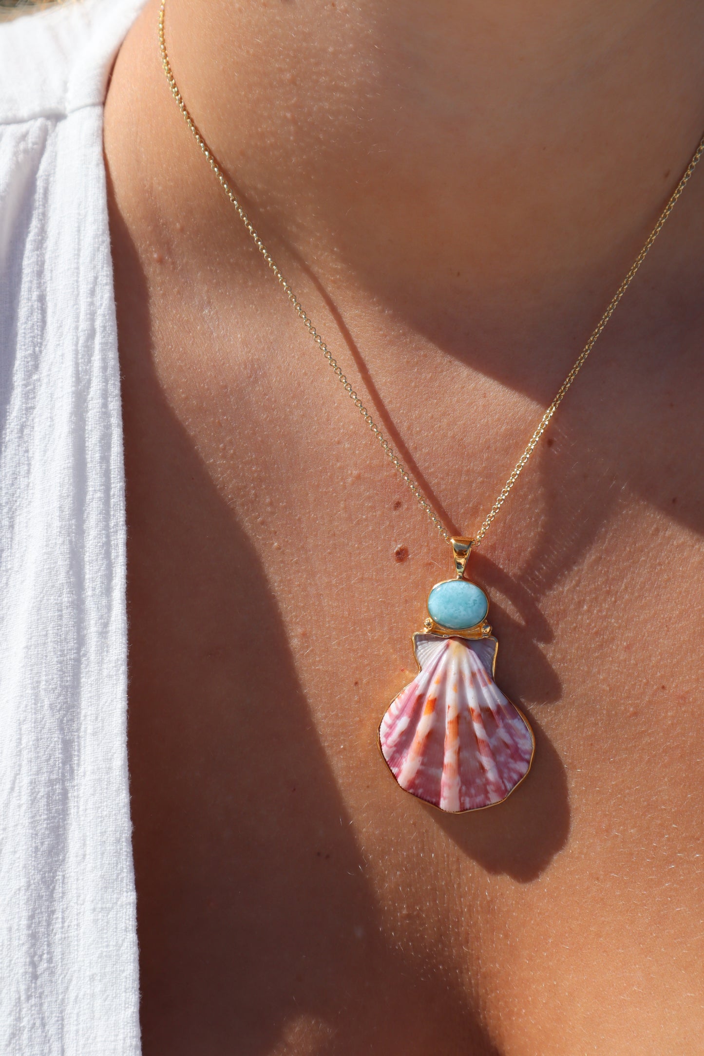 Blush Sea Fan Pendant