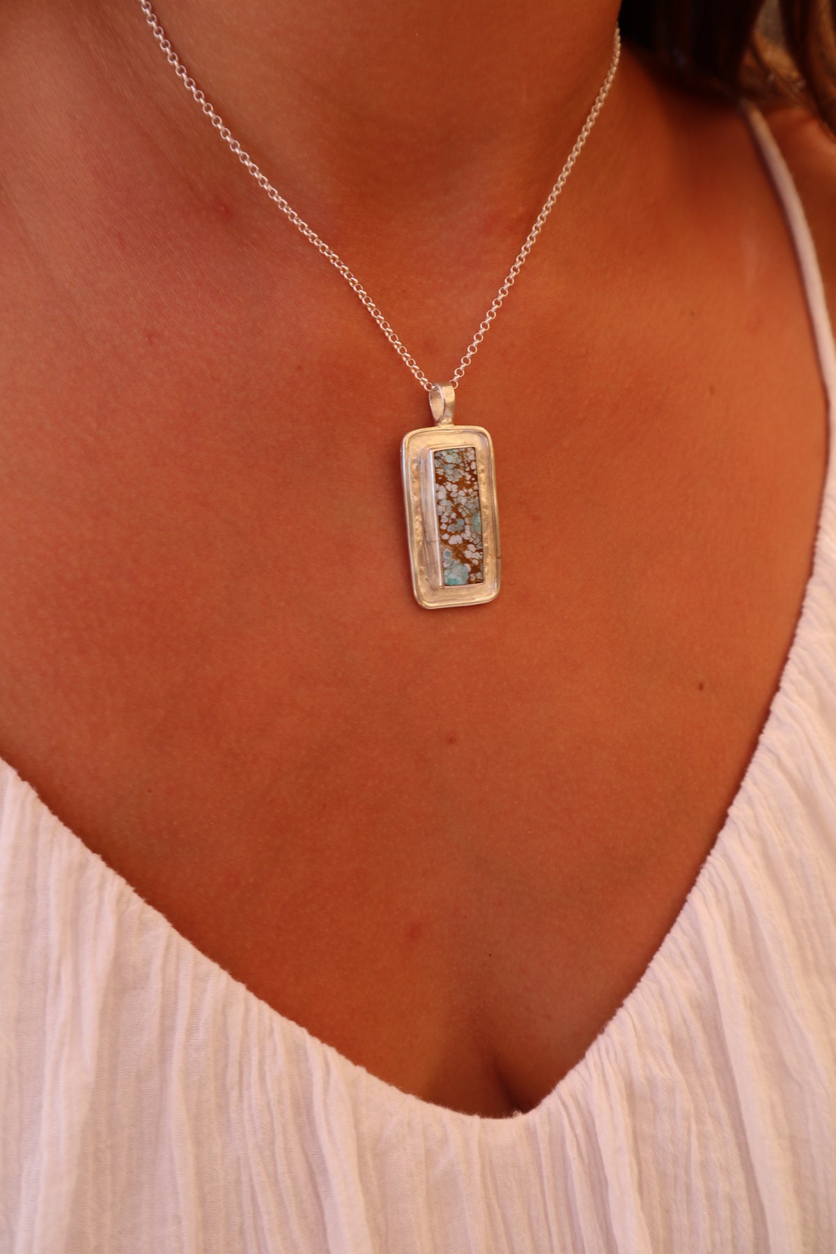 Turquoise Mirror Pendant