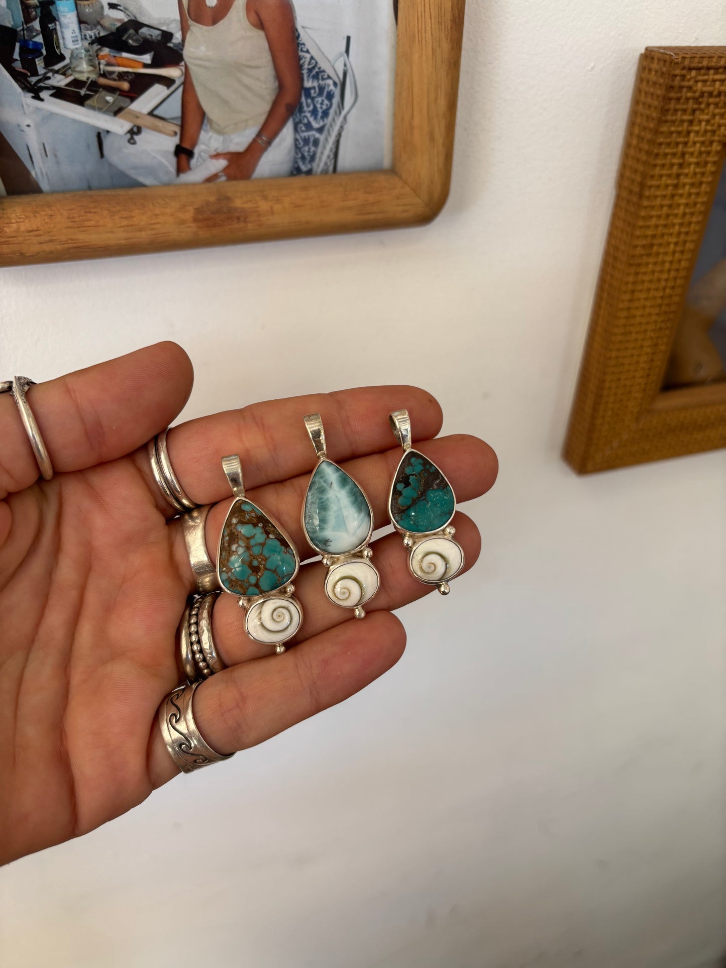 Turquoise x Operculum Pendant