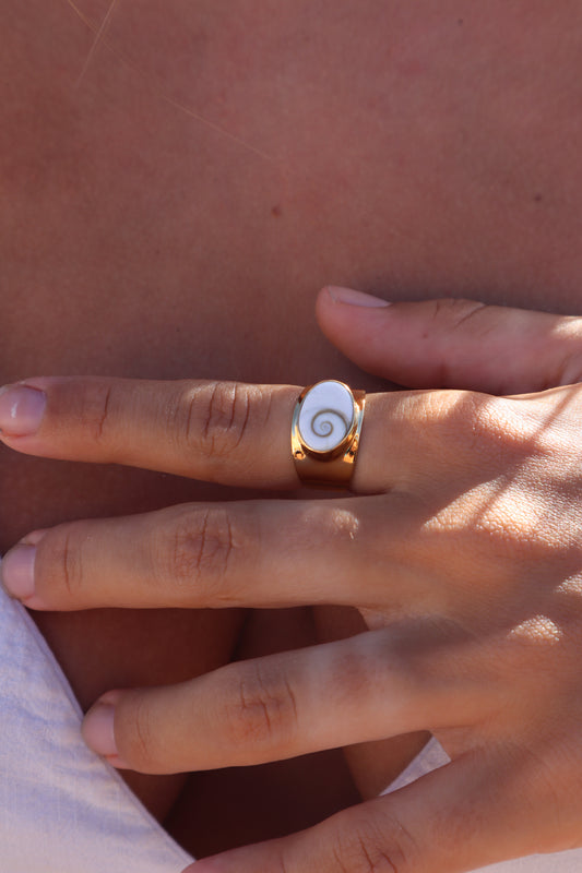 Operculum Signet Ring SIZE 7.5