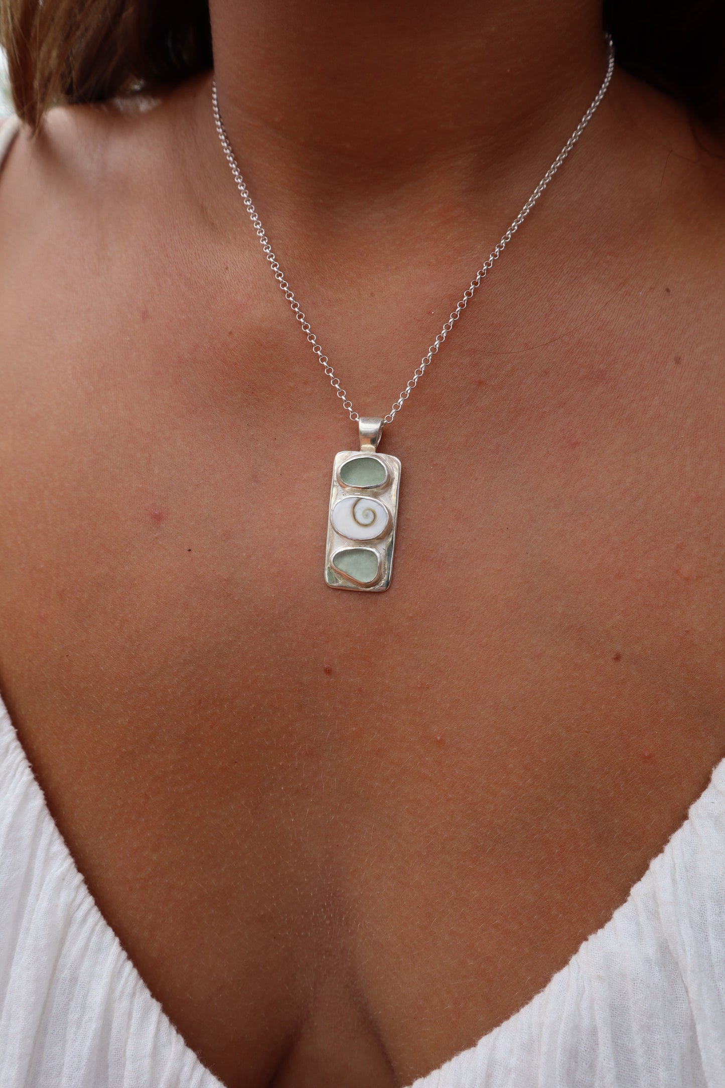 Sea Glass Sea Stack Pendant