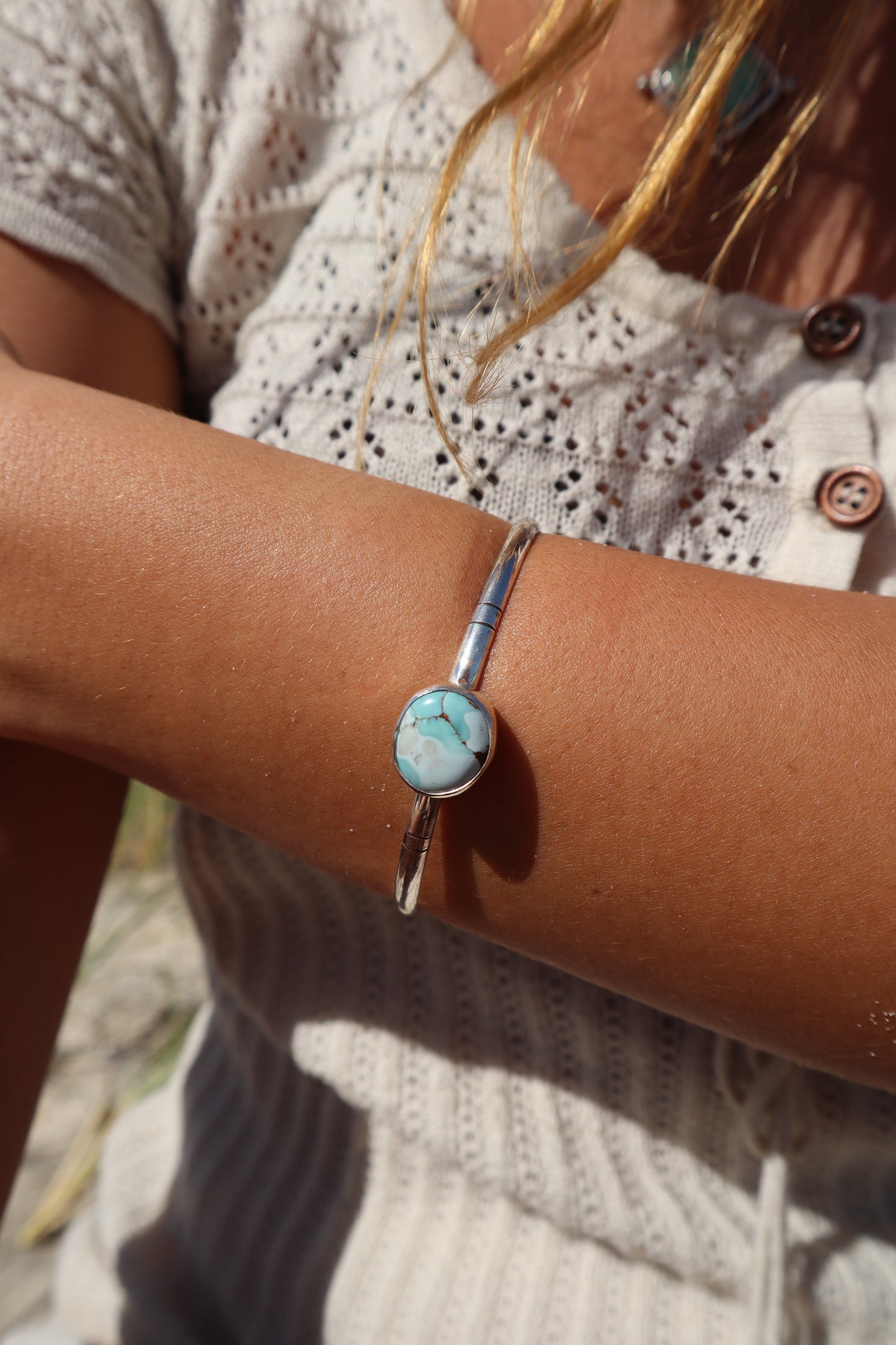 Gobi Desert Turquoise Wanderer Cuff