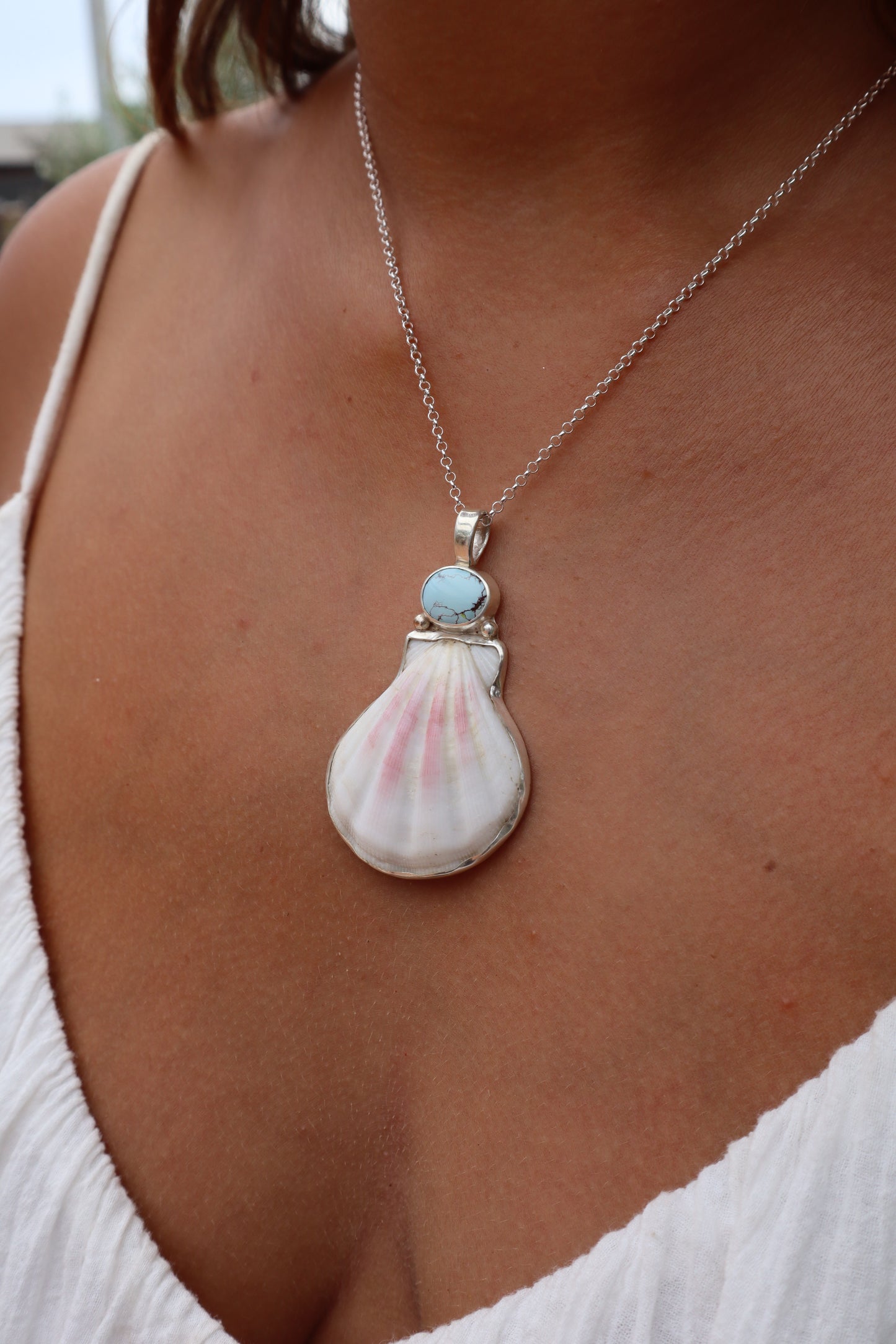 Turquoise Sea Fan Pendant