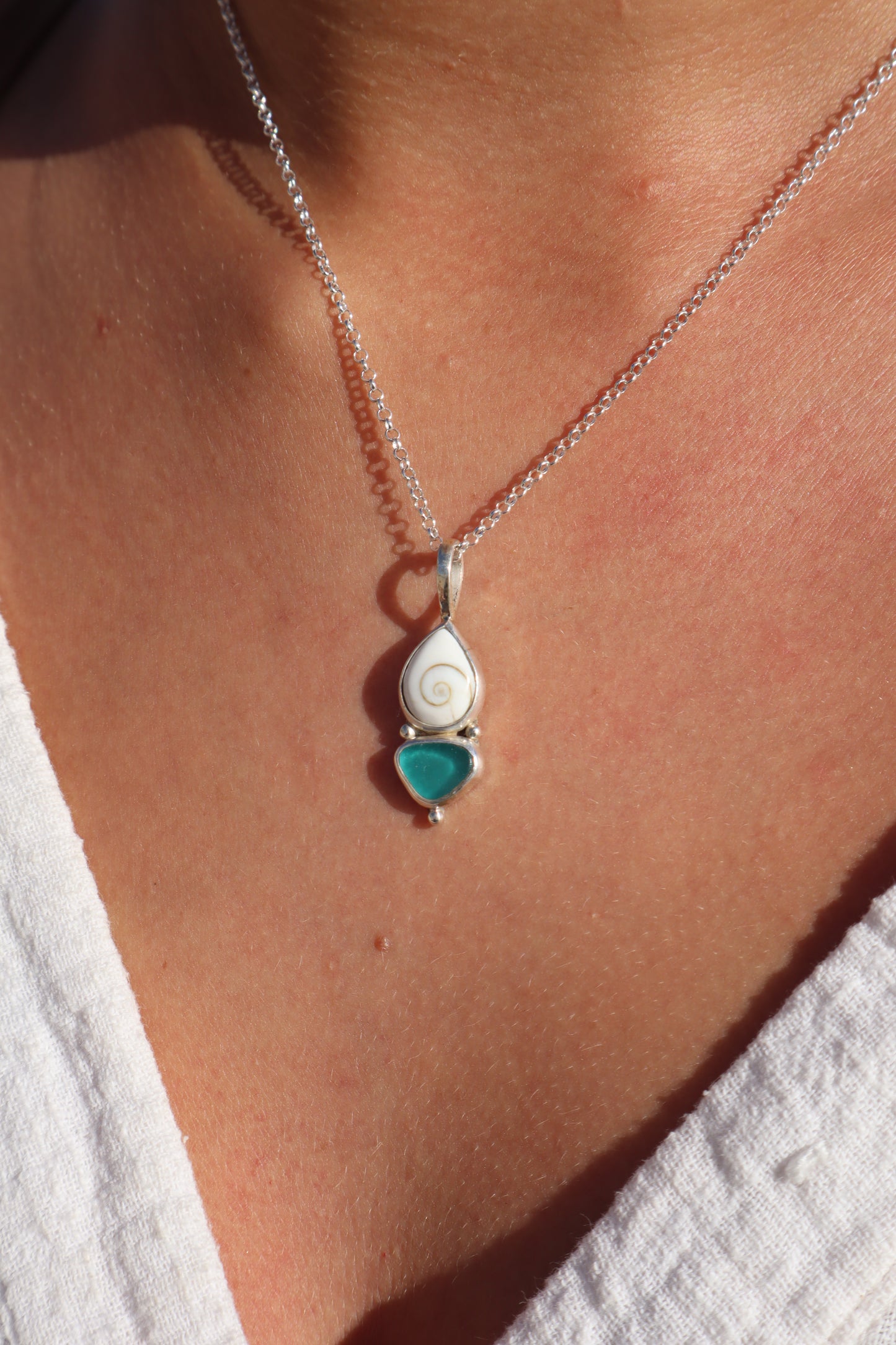 Seaglass x Operculum Pendant
