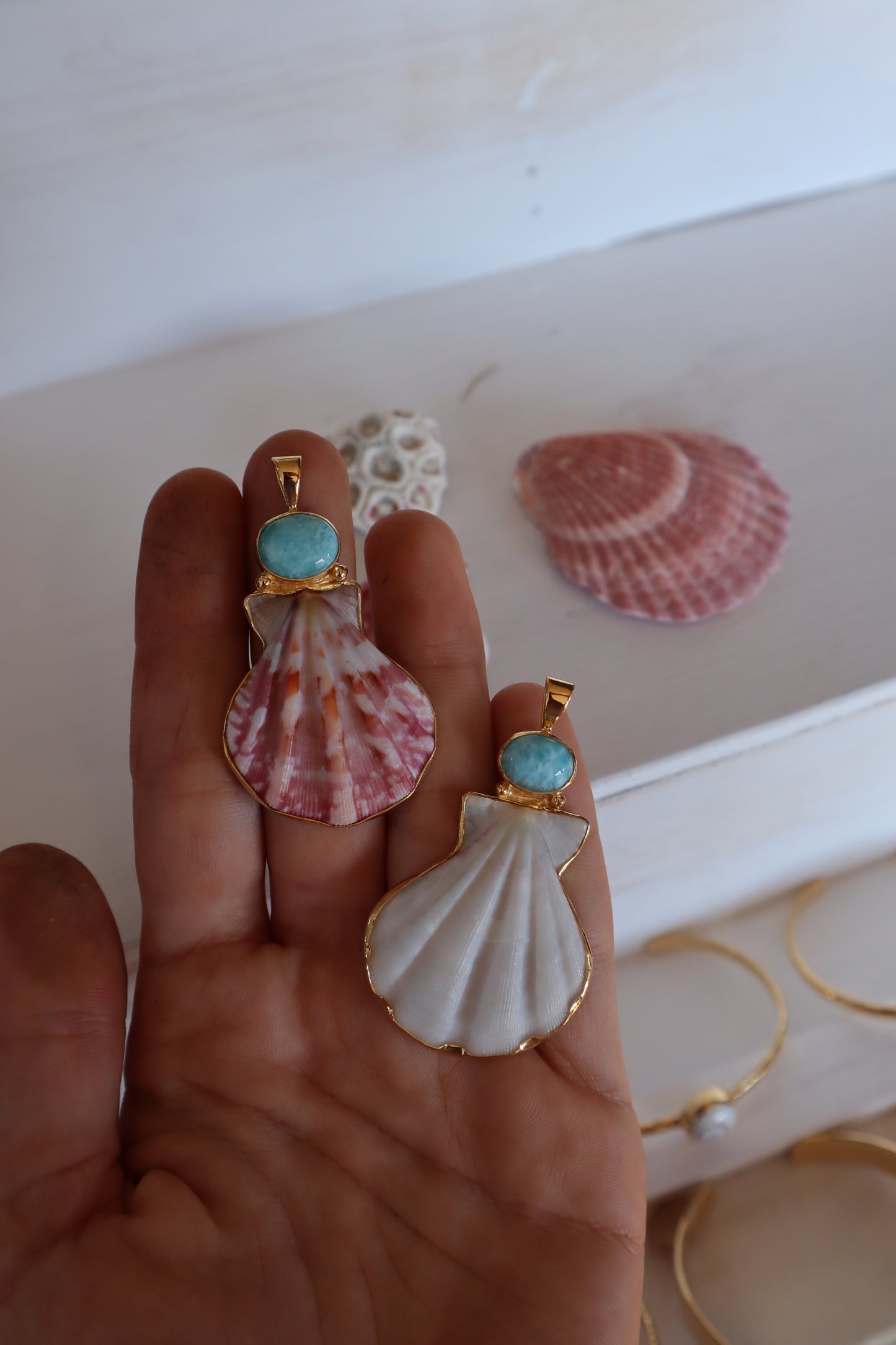 Blush Sea Fan Pendant