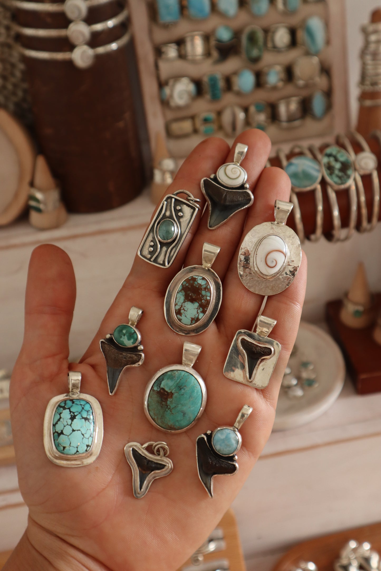 Turquoise Frame Pendant