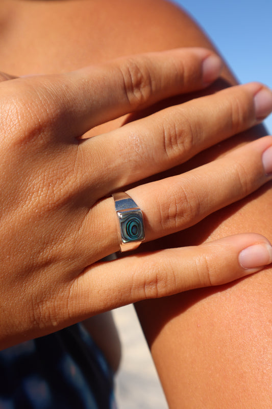 Horizontal Abalone Ring P 1/2 - 8