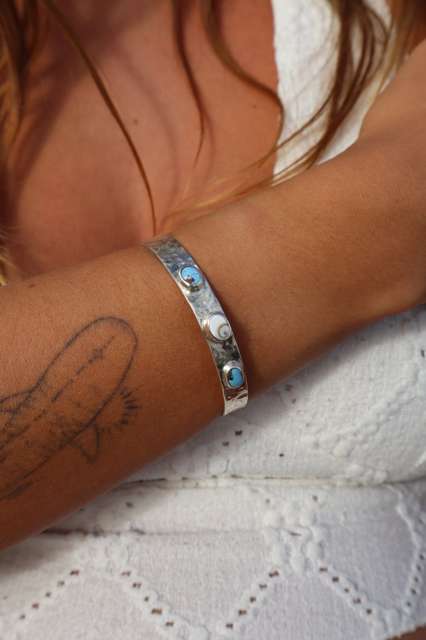Turquoise x Operculum Marella Cuff