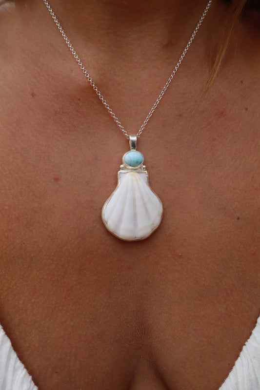 Larimar Sea Fan Pendant