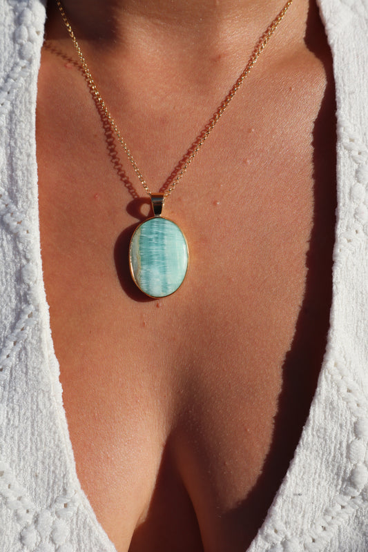 Blue Calcite Pendant