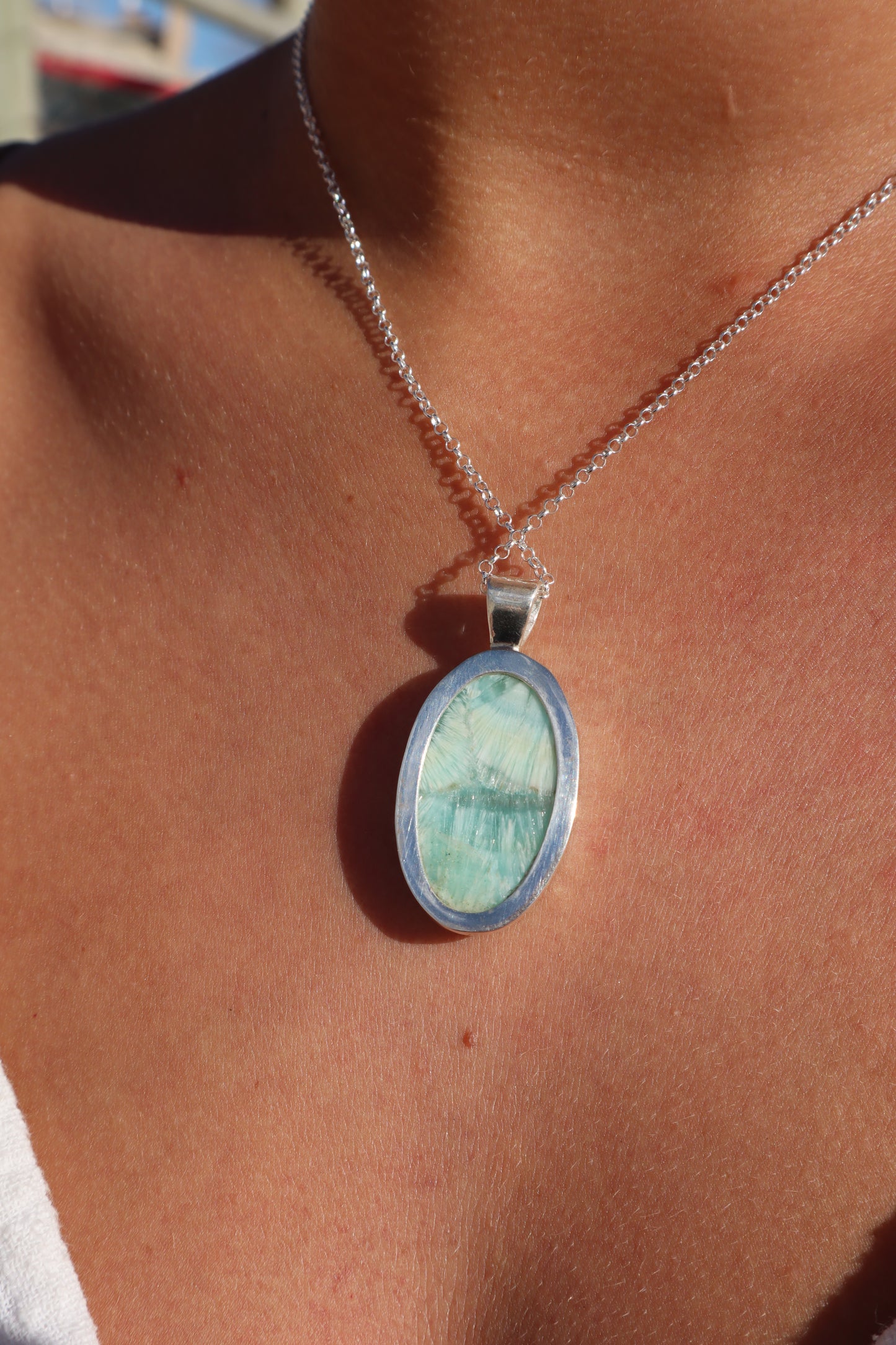 Carribean Calcite Pendant
