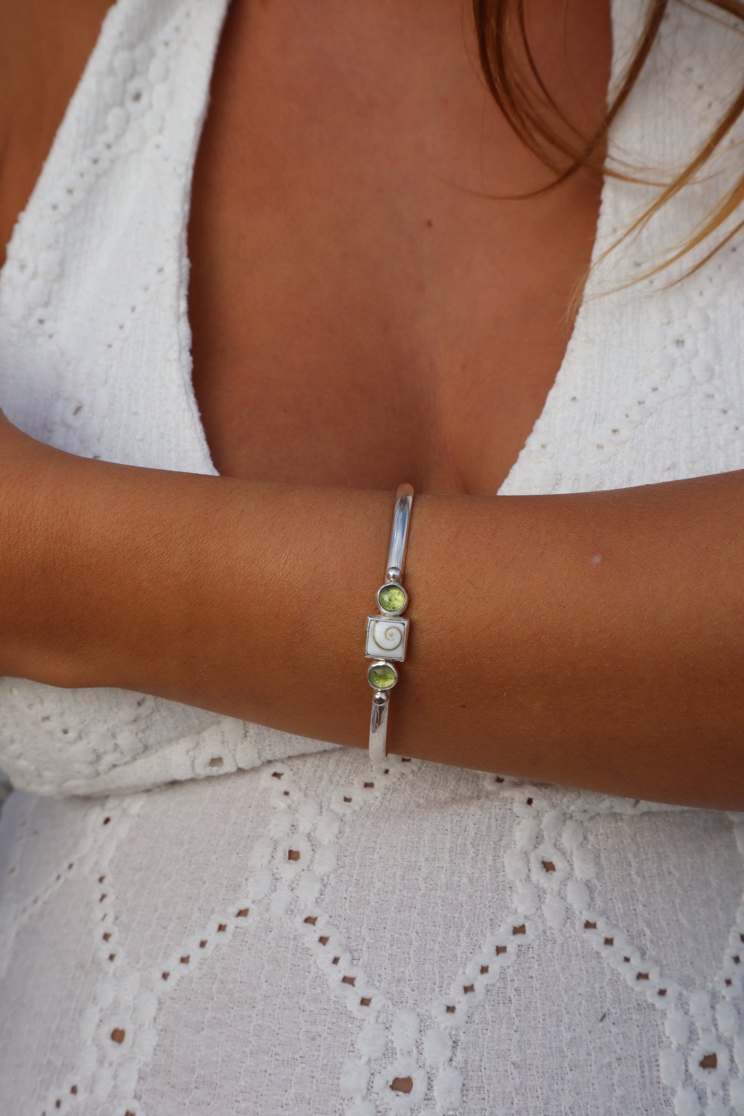 Green Kyanite Reef Cuff