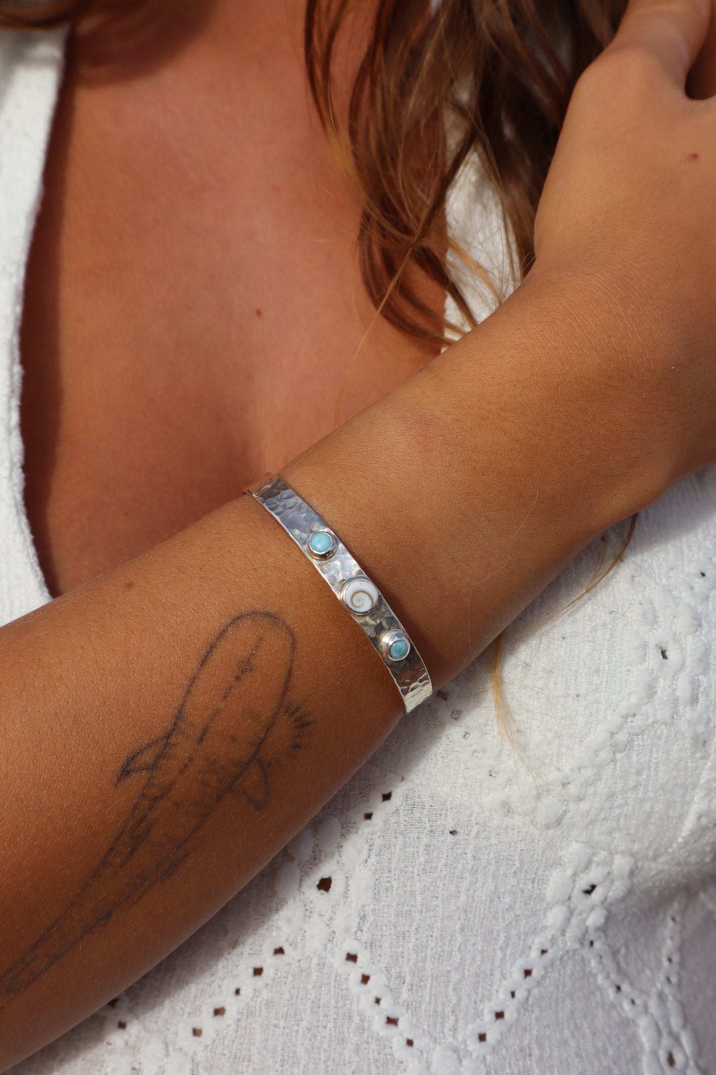 Textured Ocean Marella Cuff