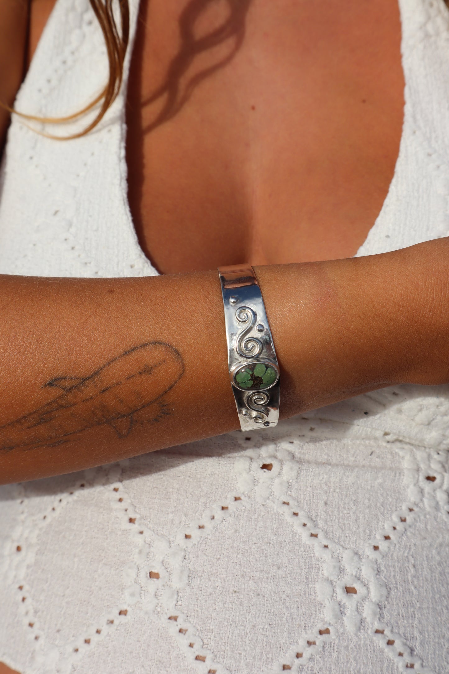 Spiral Turquoise Marella Cuff