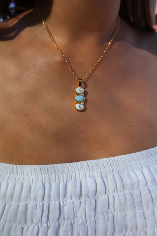 Larimar Sea Charm Pendant