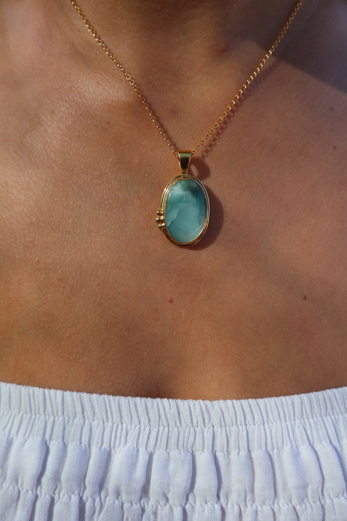 Blue Hemimorphite Pendant