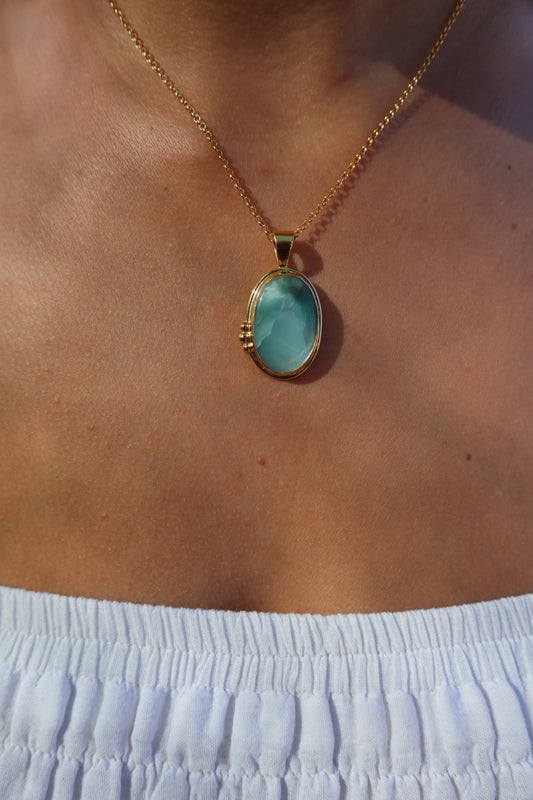 Blue Hemimorphite Pendant