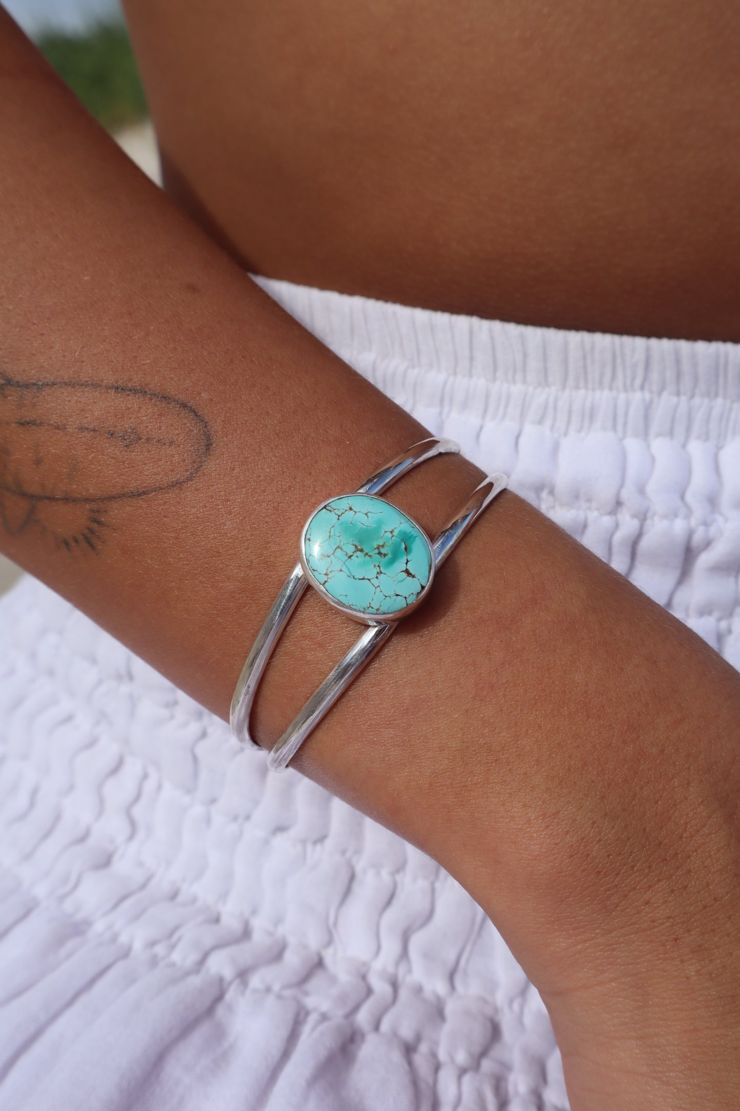 Bright Turquoise Tidal Cuff