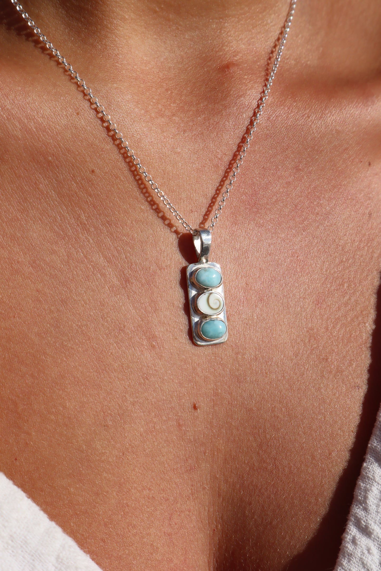 Larimar Sea Stack Pendant