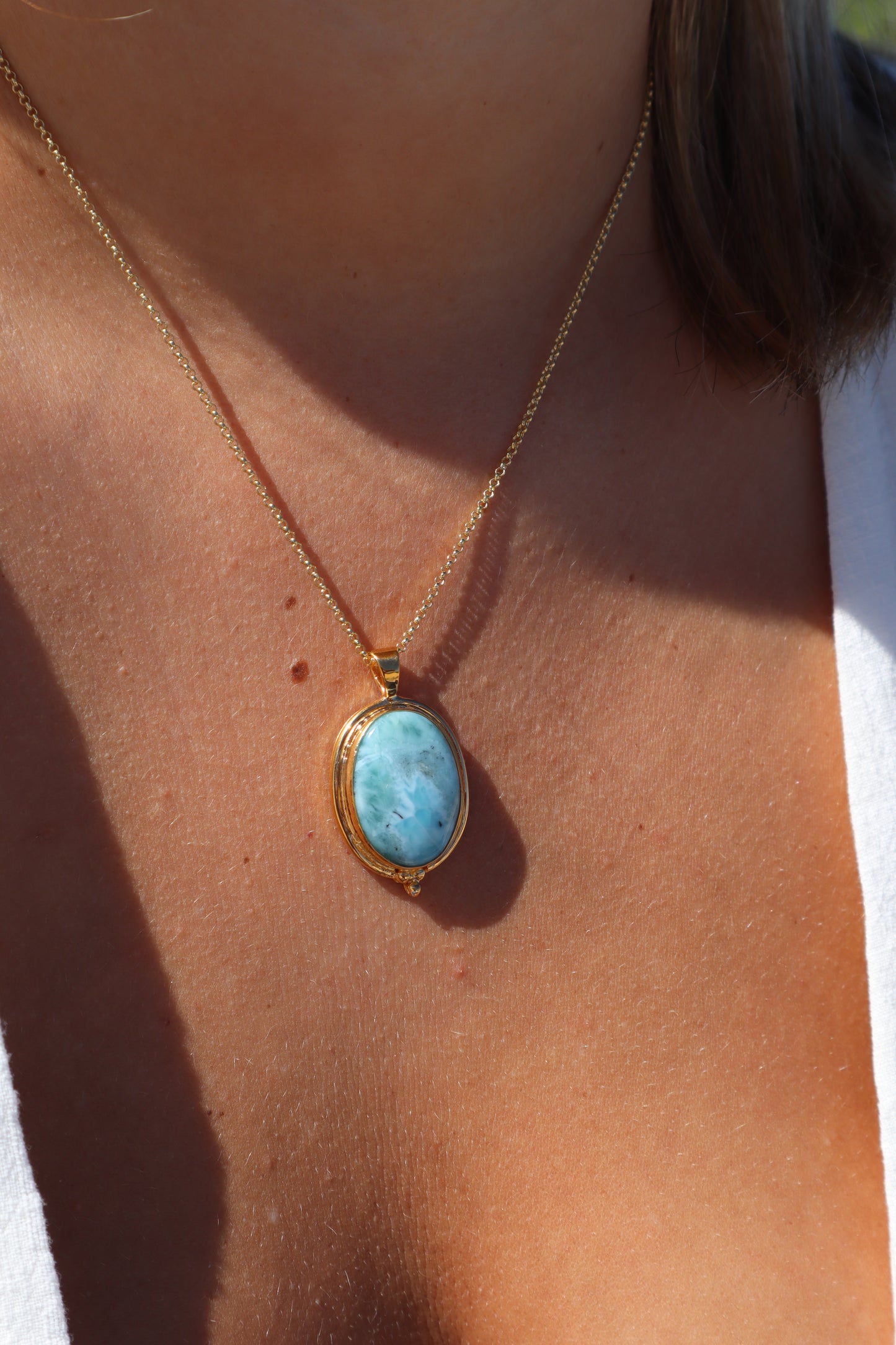 Larimar Pendant