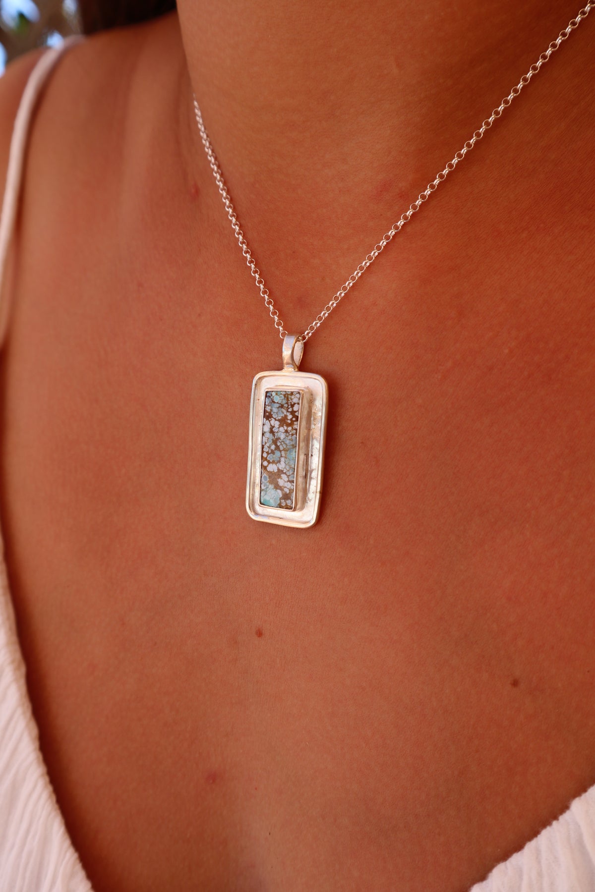 Turquoise Mirror Pendant