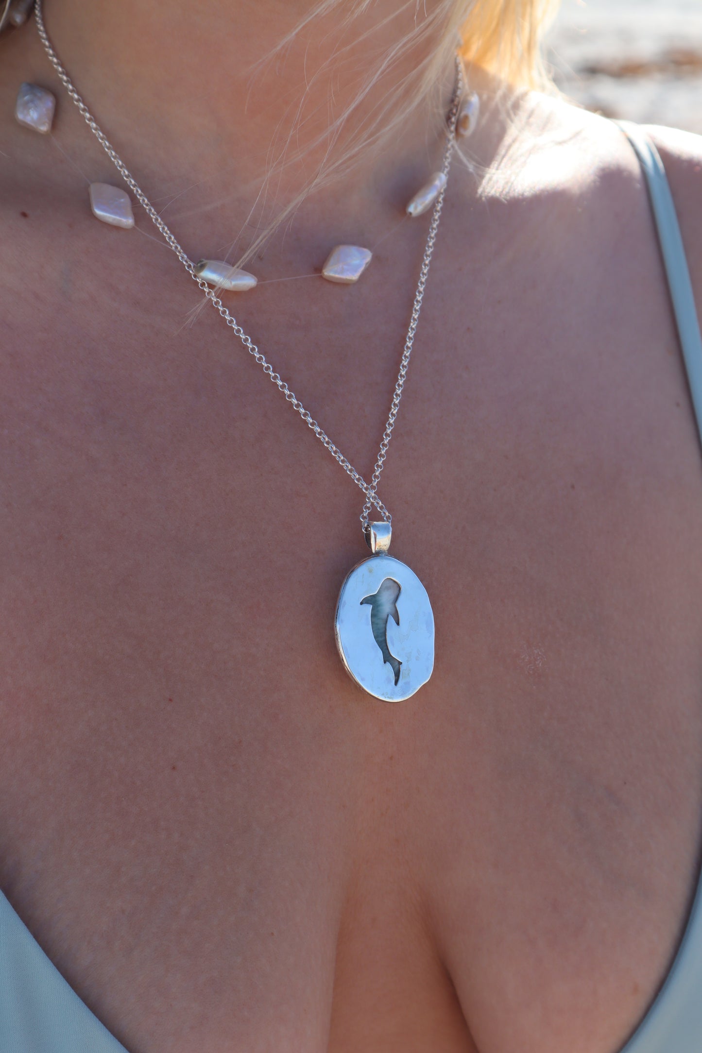 Larimar Whaleshark Pendant