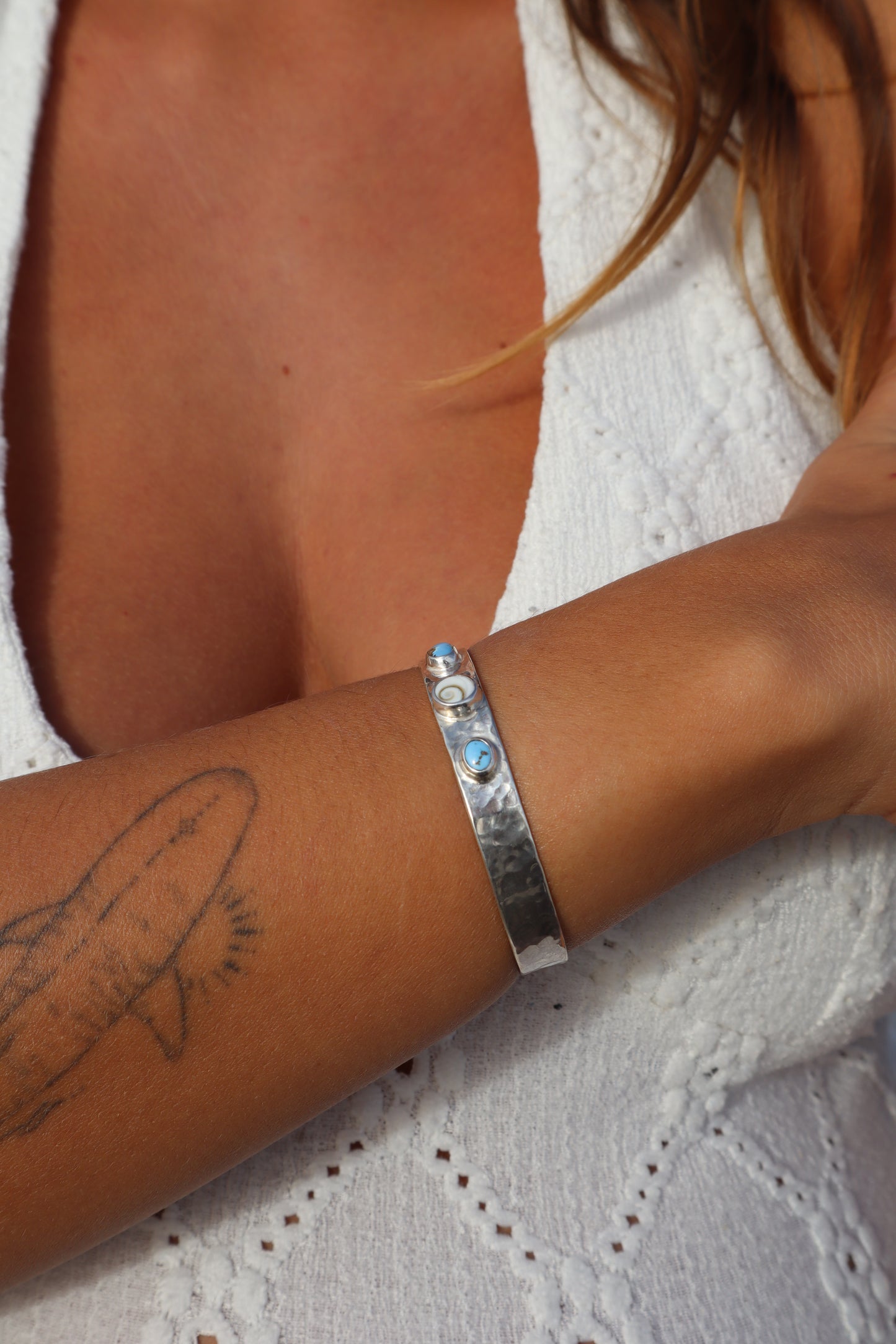 Turquoise x Operculum Marella Cuff