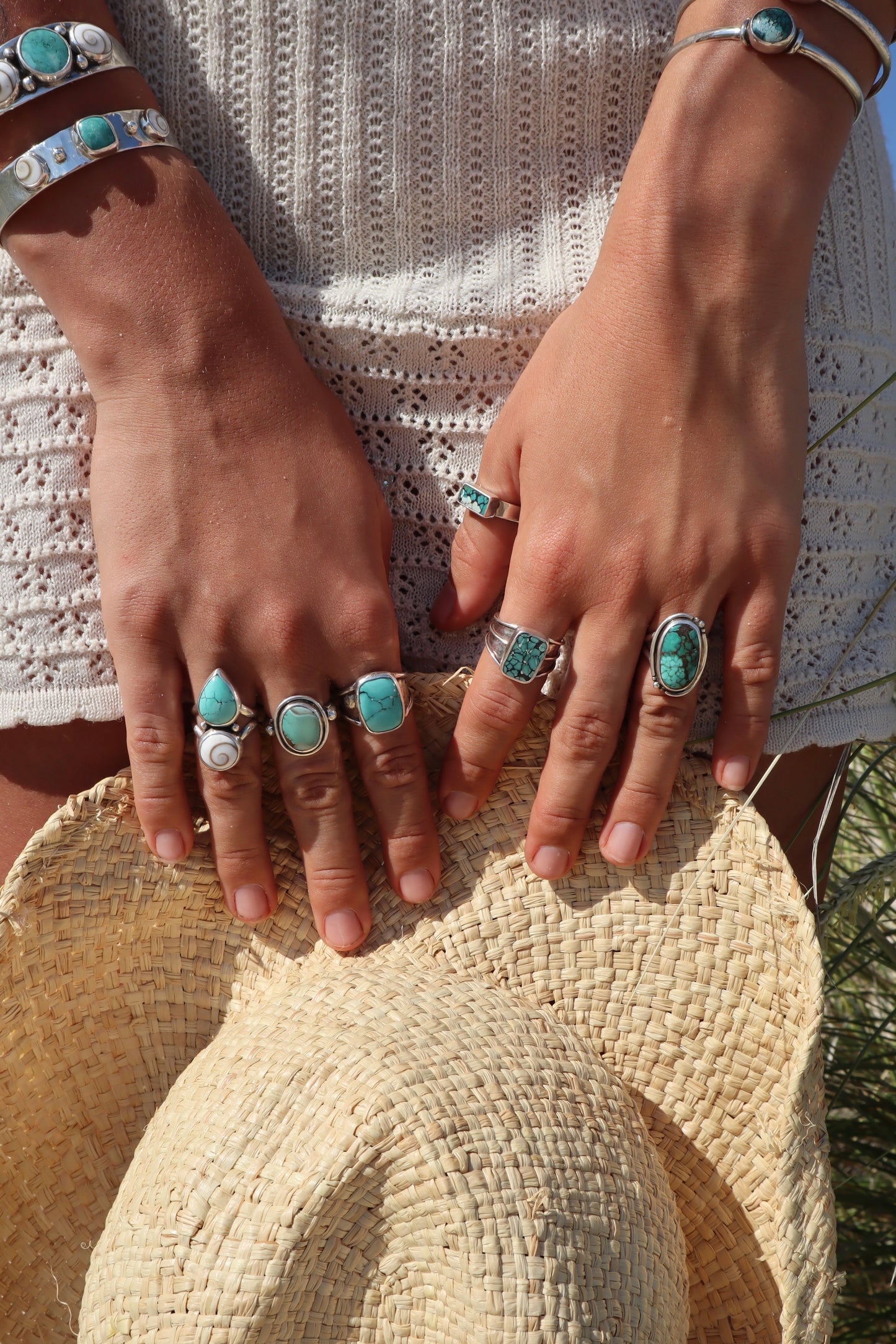 Operculum x Turquoise Ring SIZE N 1/2 - 7