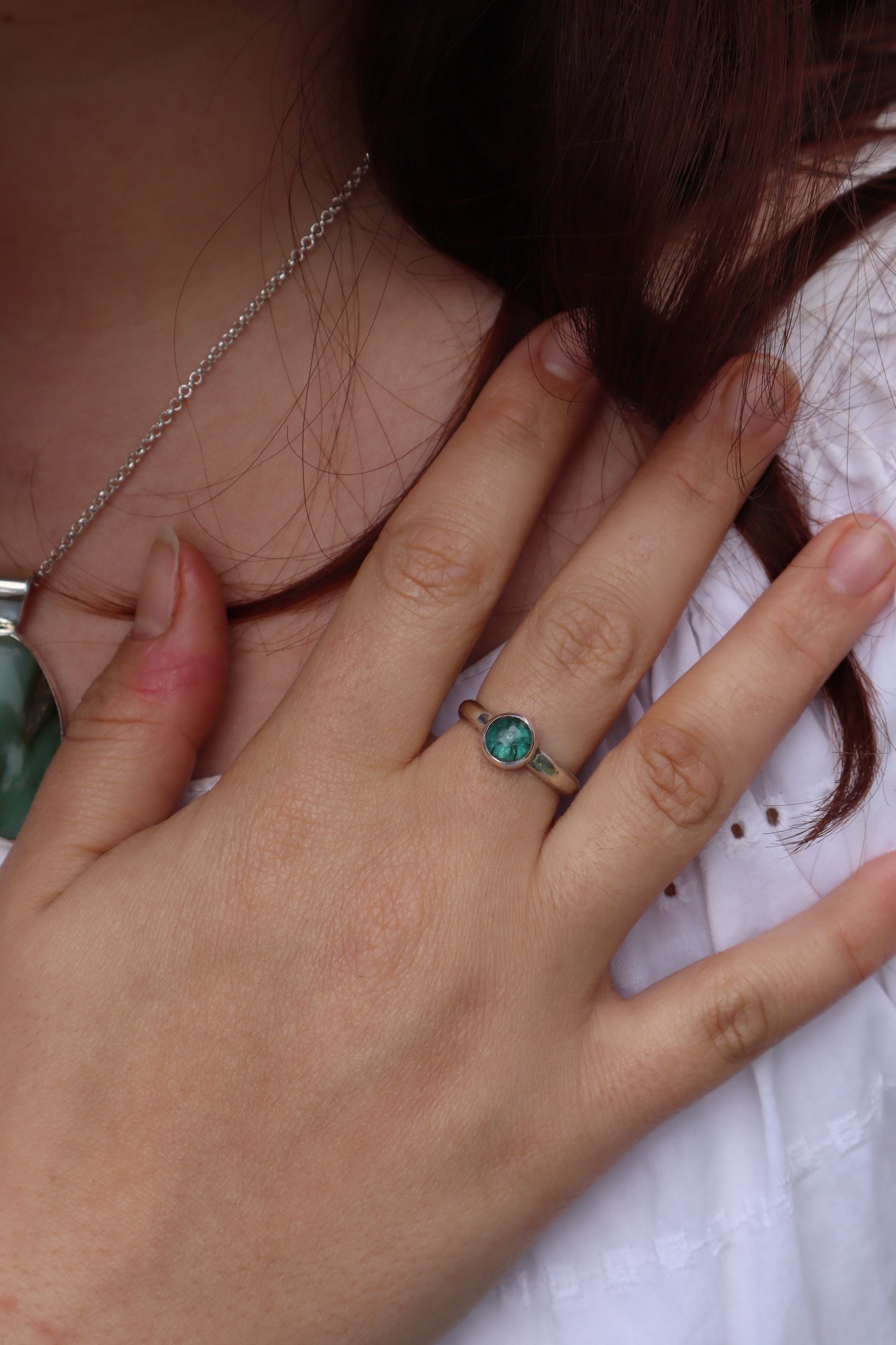 Dainty Apatite Ring SIZE O - 7 1/4