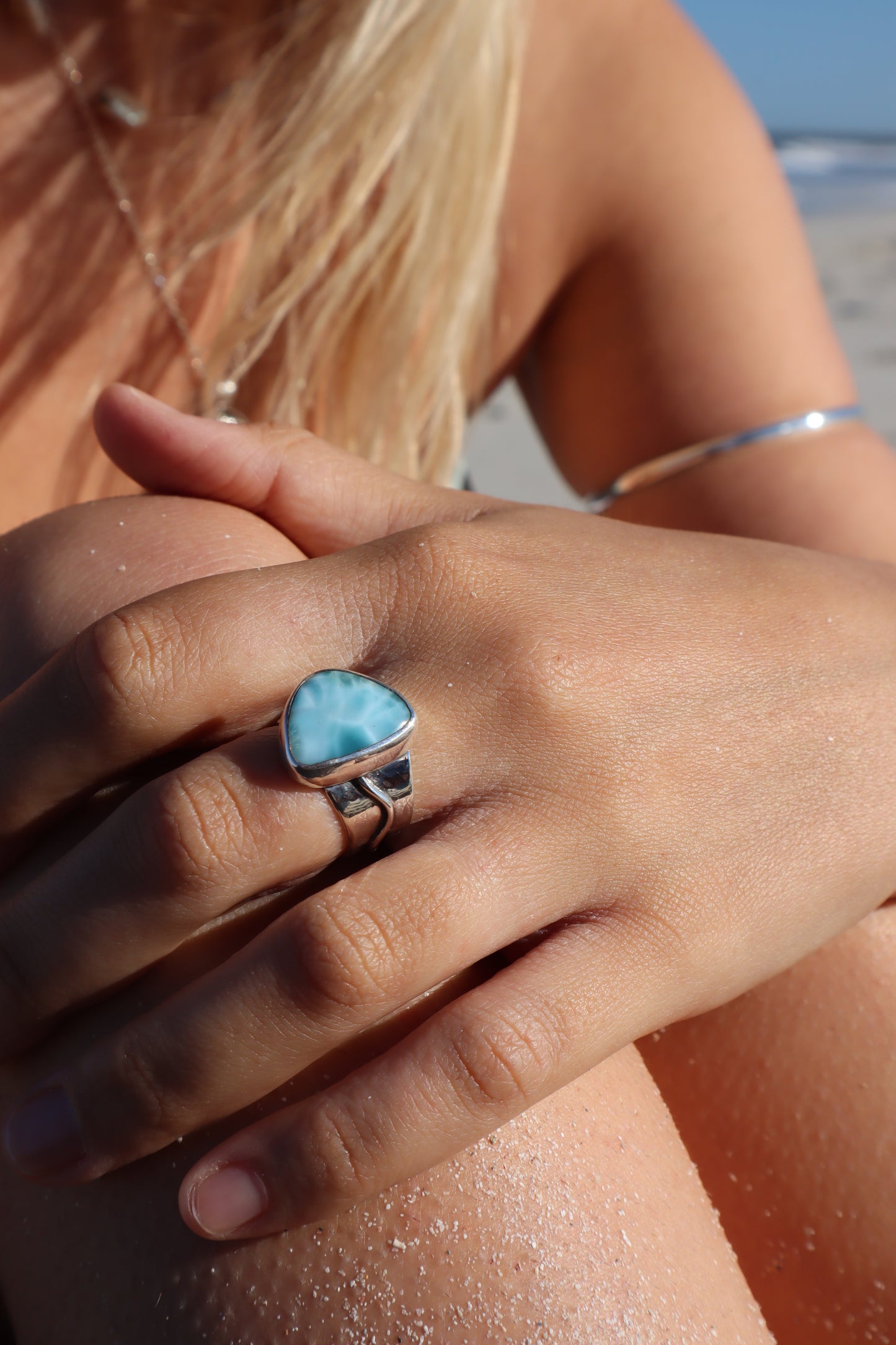 Larimar Waters Ring SIZE N 1/2 - 7