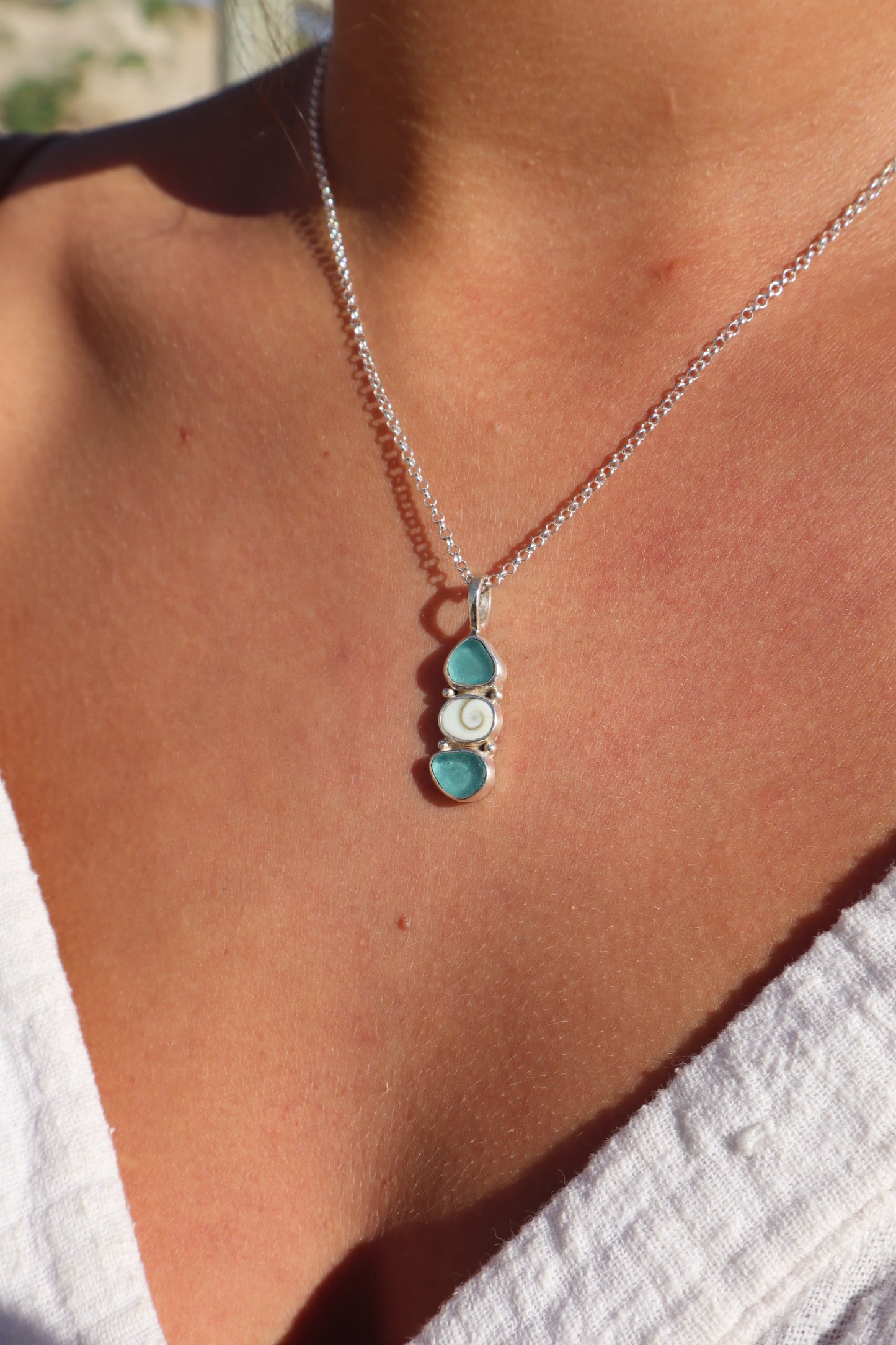 Seaglass Sea Charm Pendant