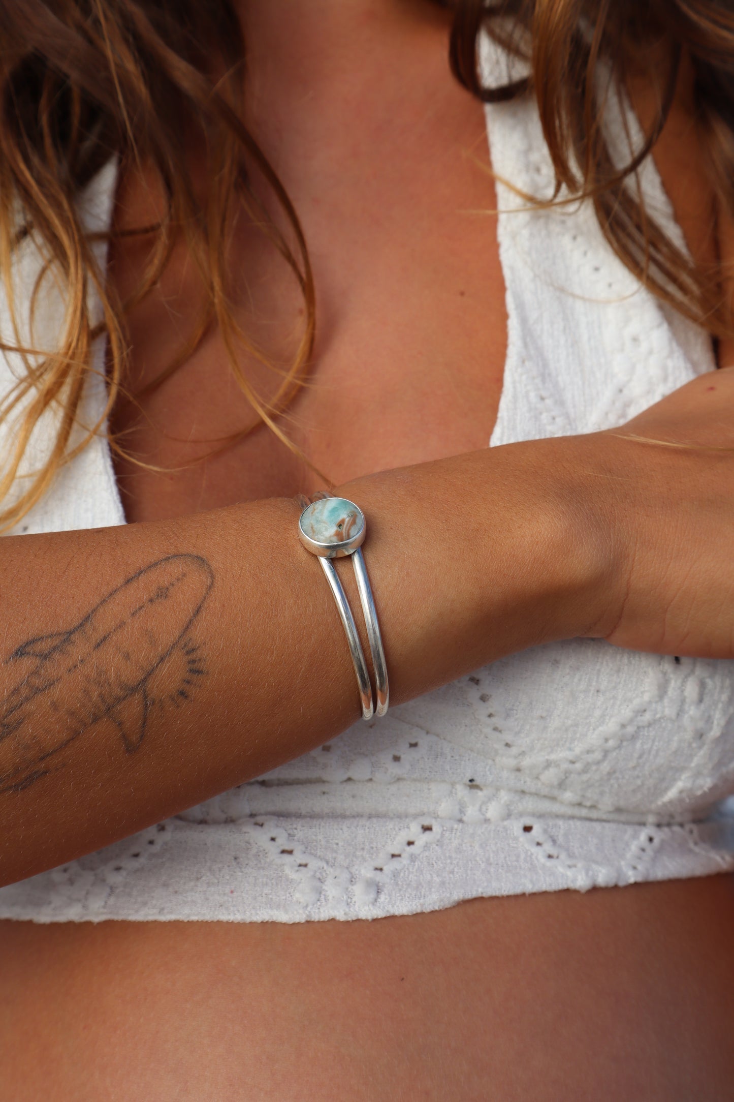 Carribean Calcite Tidal Cuff