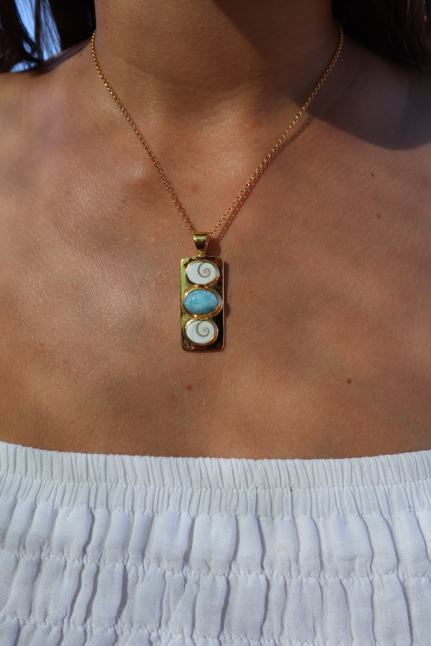 Larimar Sea Stack Pendant