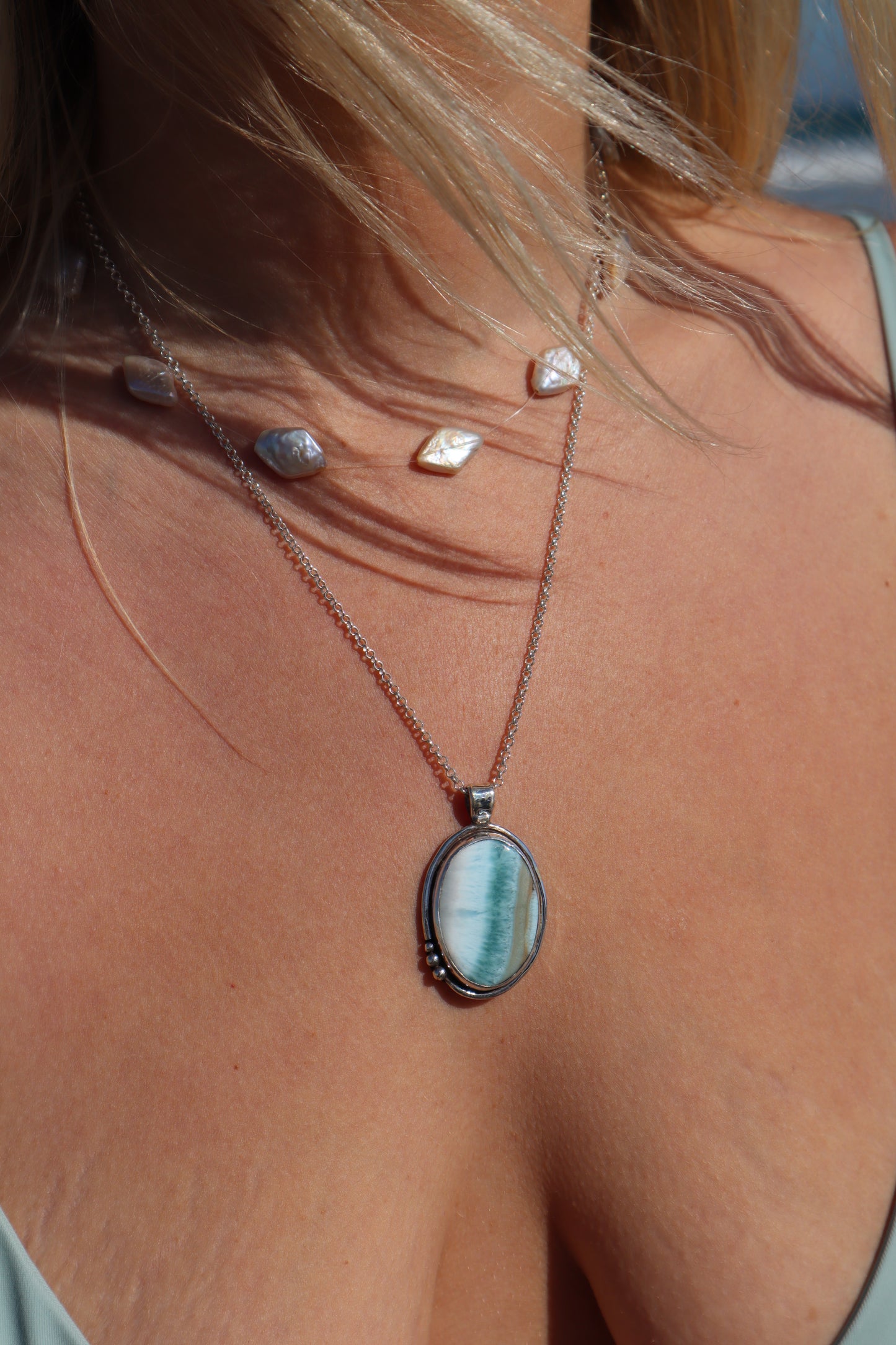 Larimar Whaleshark Pendant
