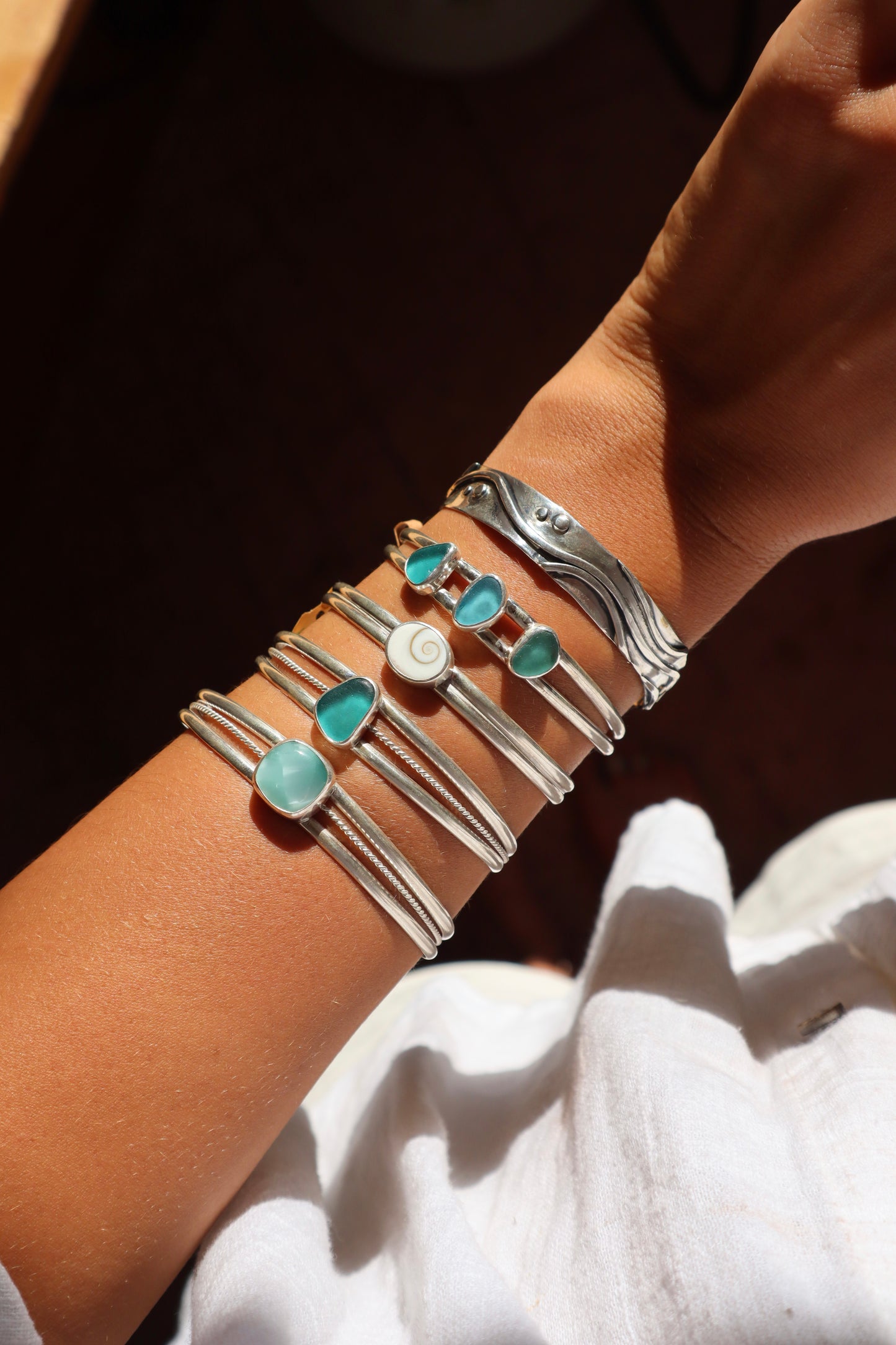 Seaglass Tidal Cuff