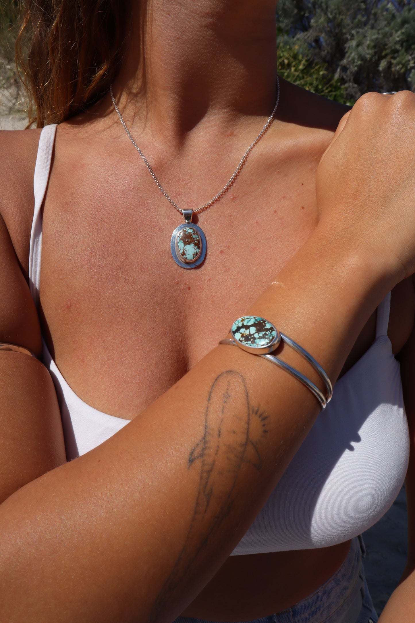 Turquoise Frame Pendant