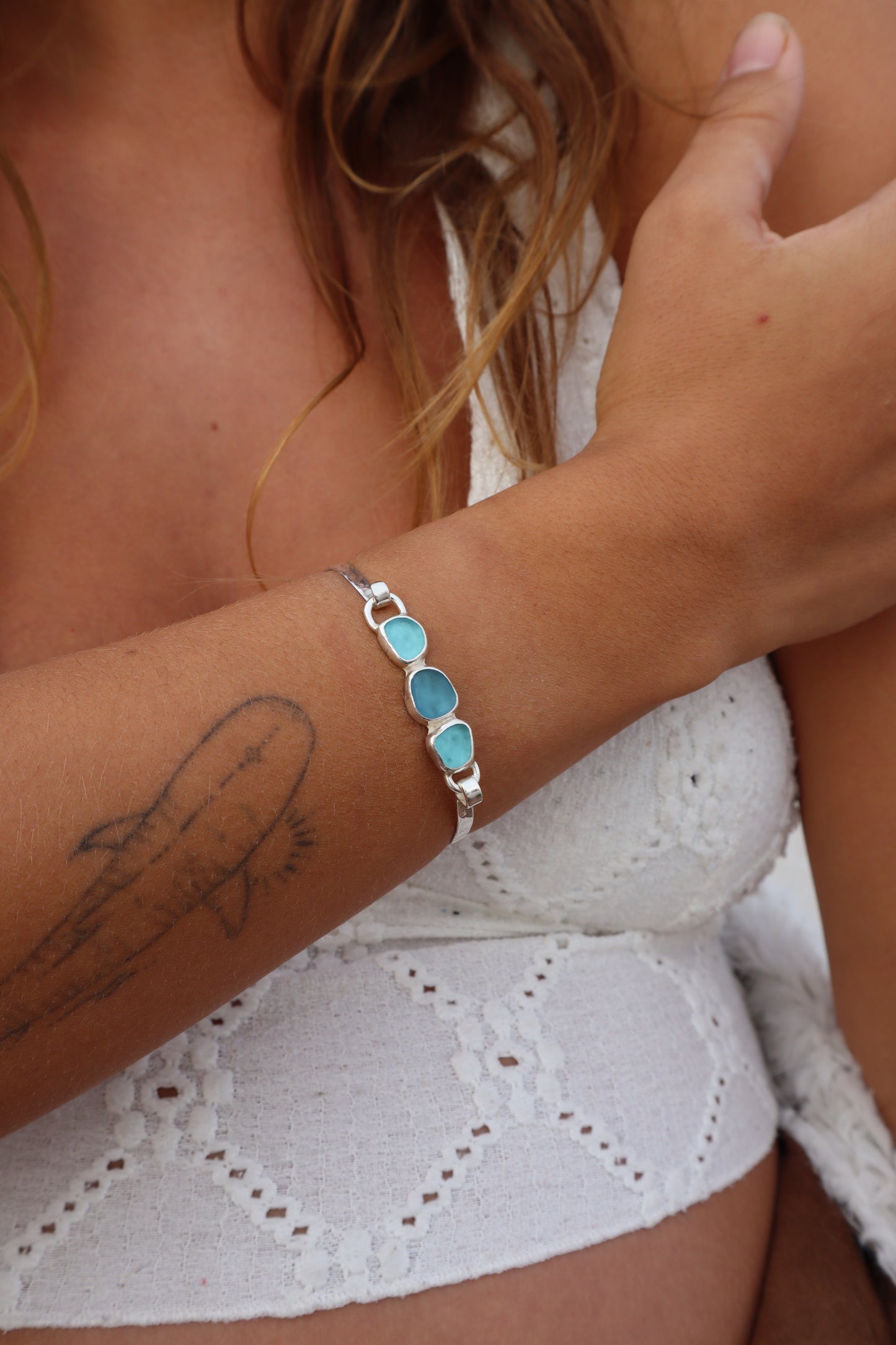 Seaglass Clasp Bracelet