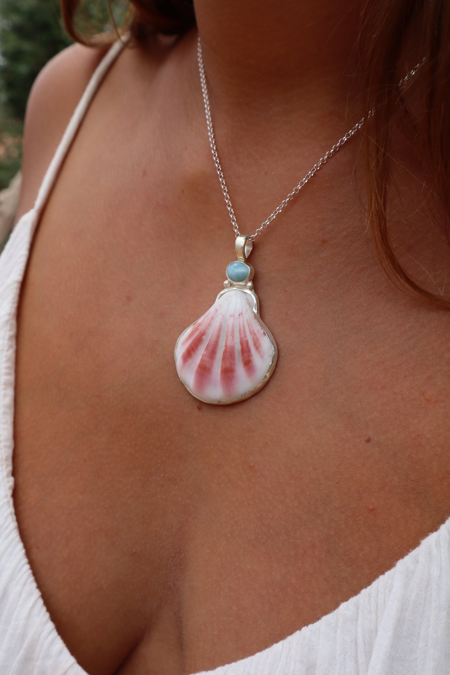 Larimar Sea Fan Pendant