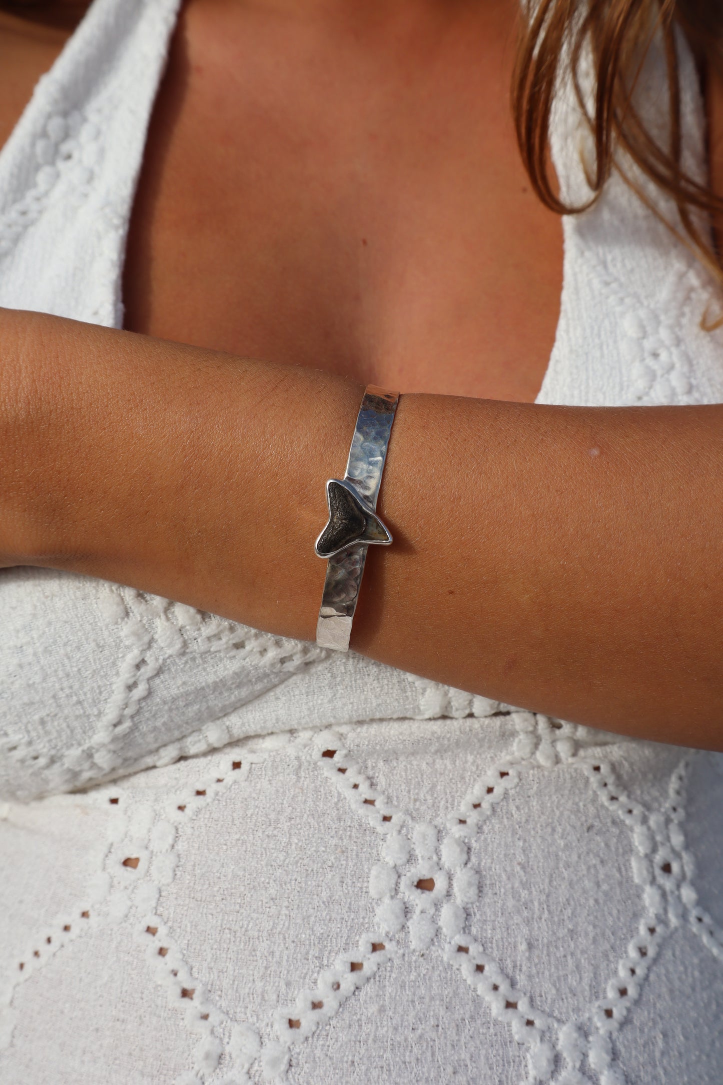 Fossilised Shark Tooth Cuff