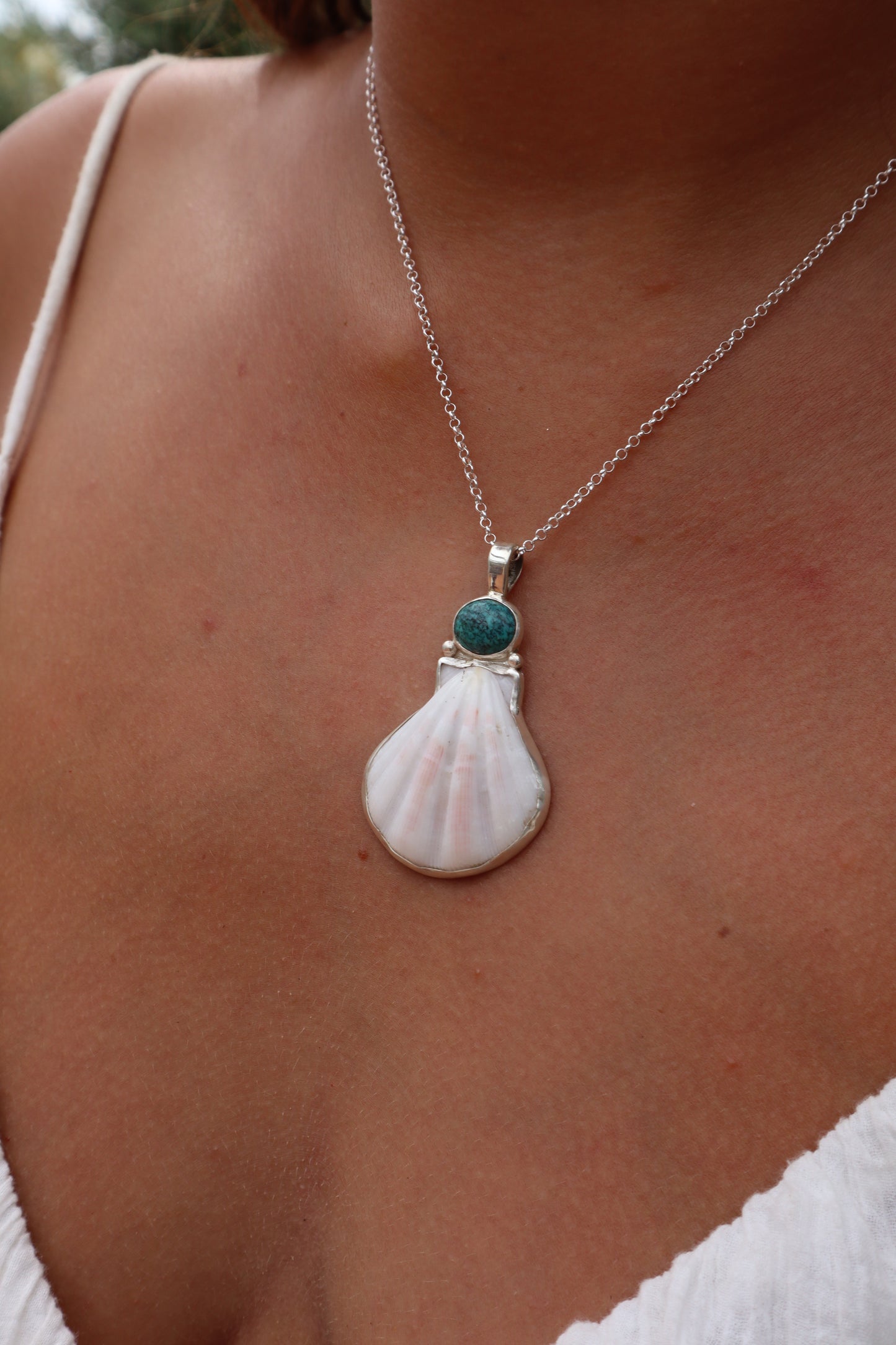 Turquoise Sea Fan Pendant