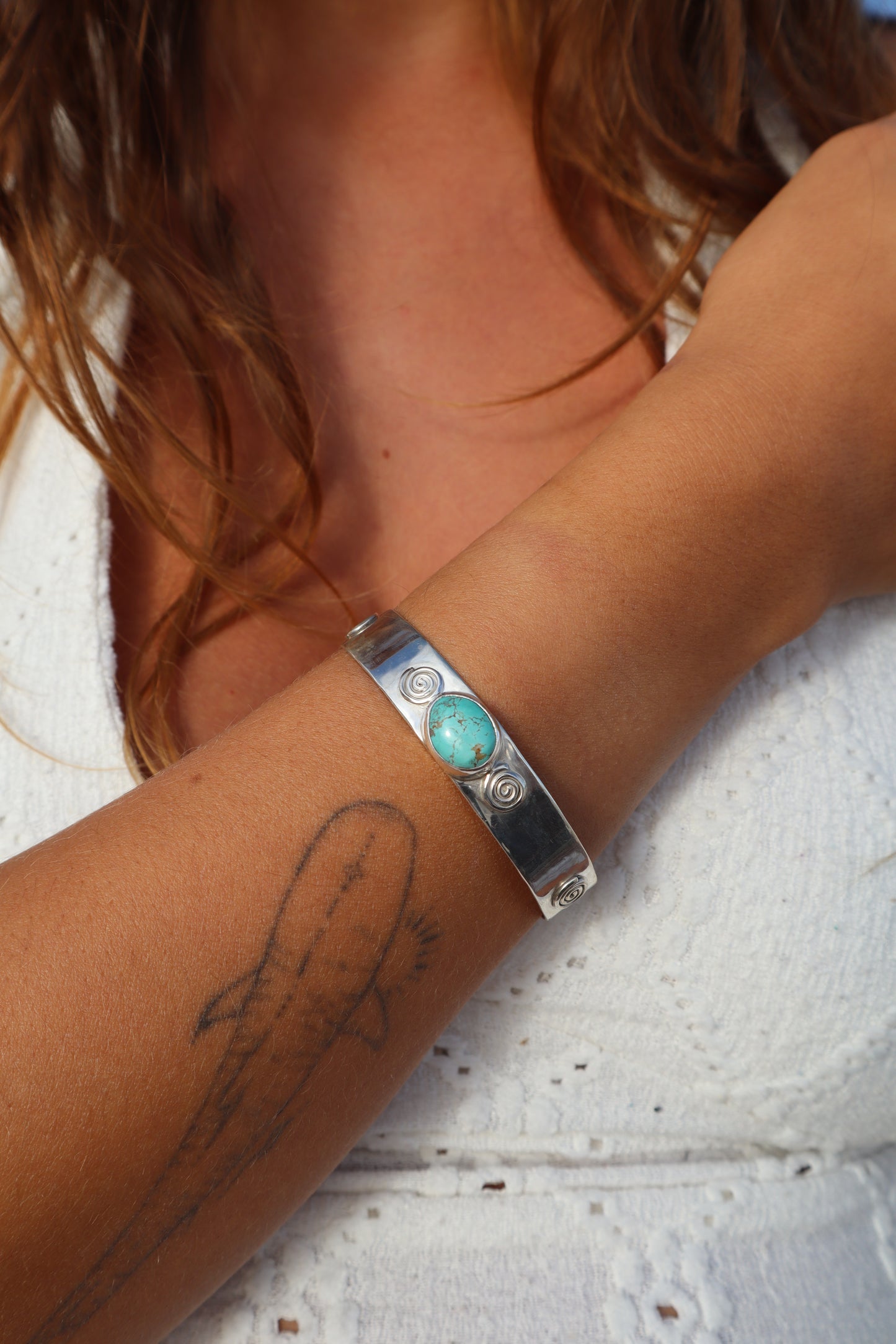 Spiral Turquoise Marella Cuff
