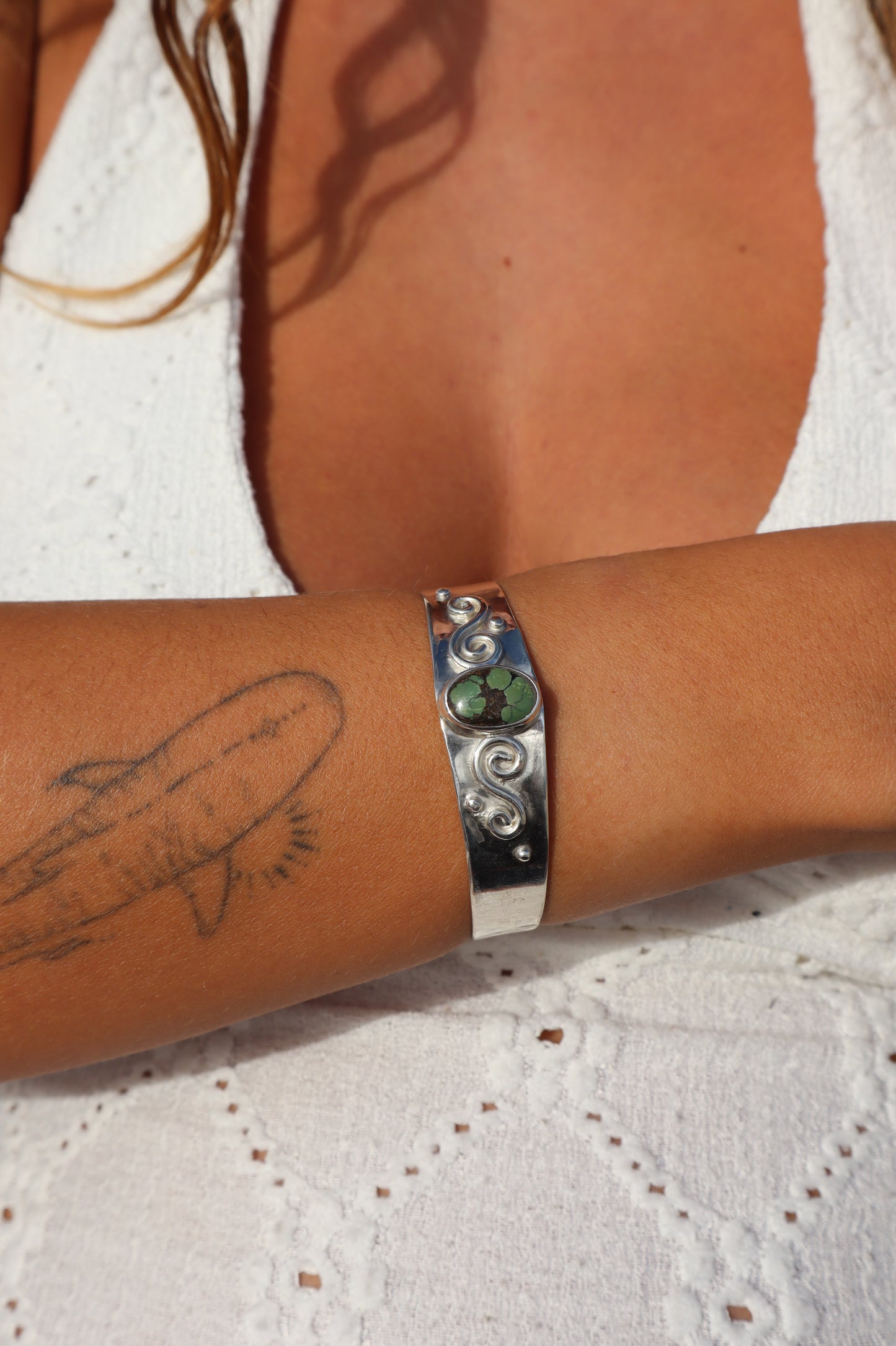 Spiral Turquoise Marella Cuff