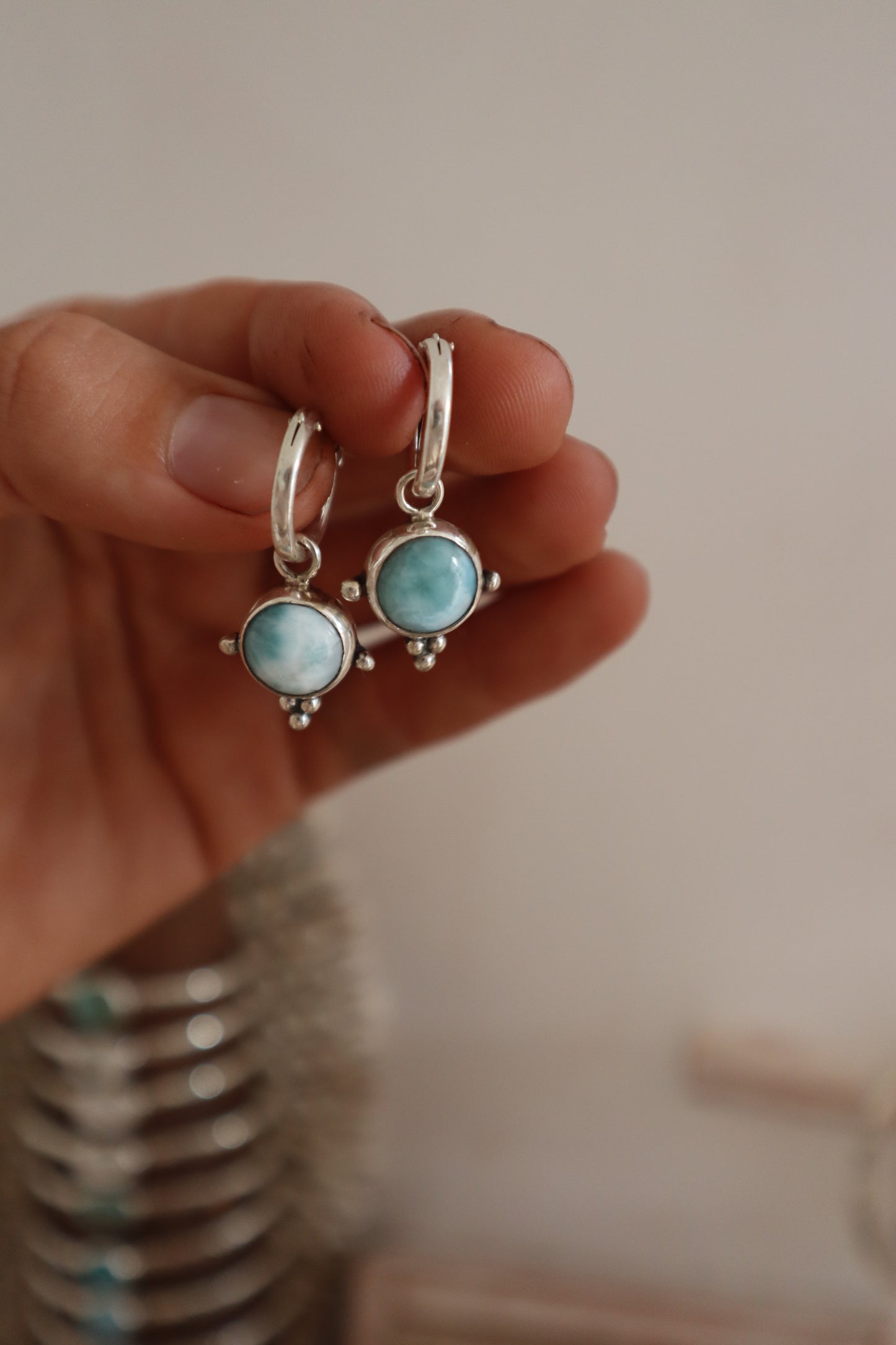 Larimar Hoops