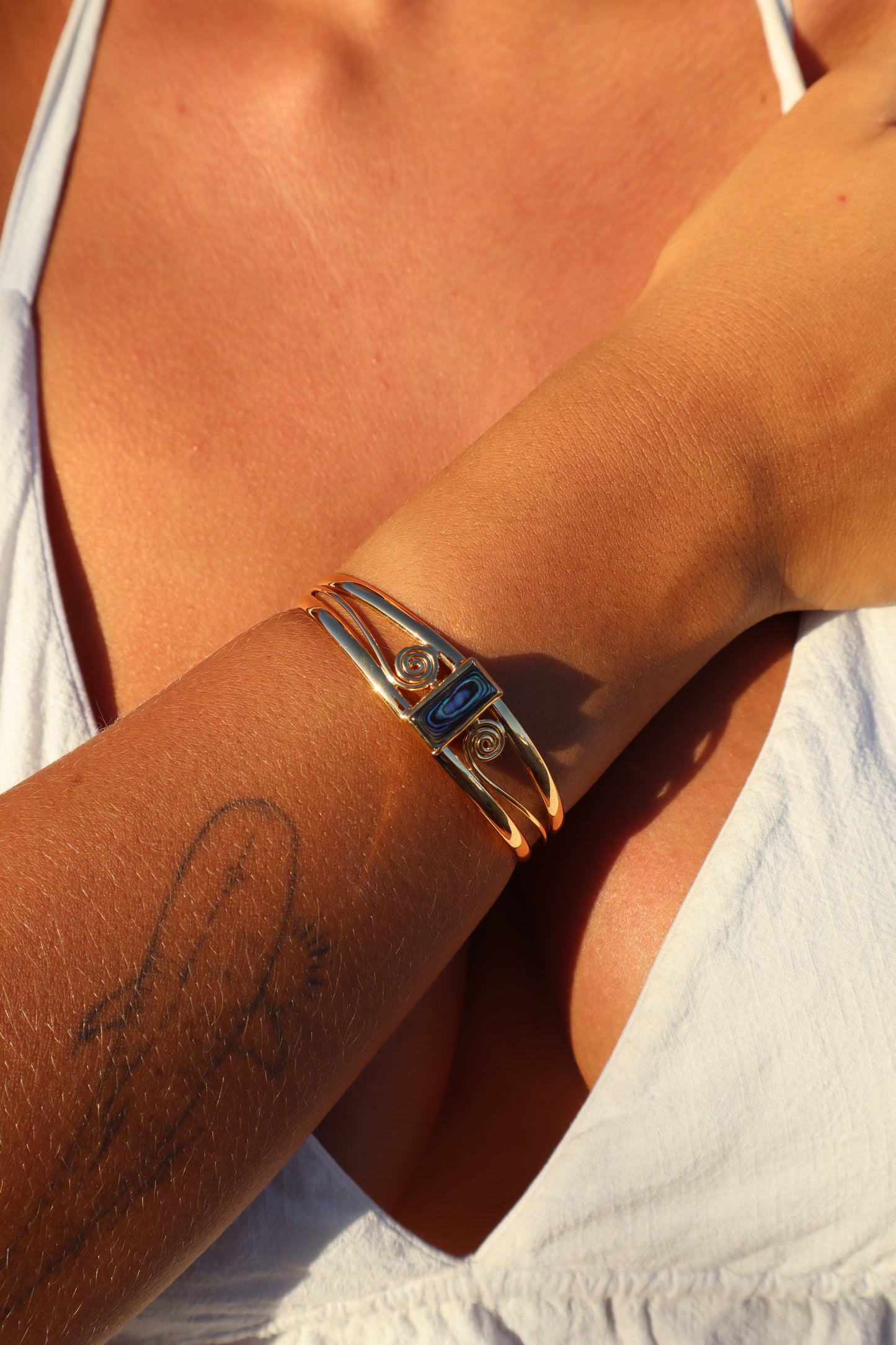 Spiral Abalone Tidal Cuff