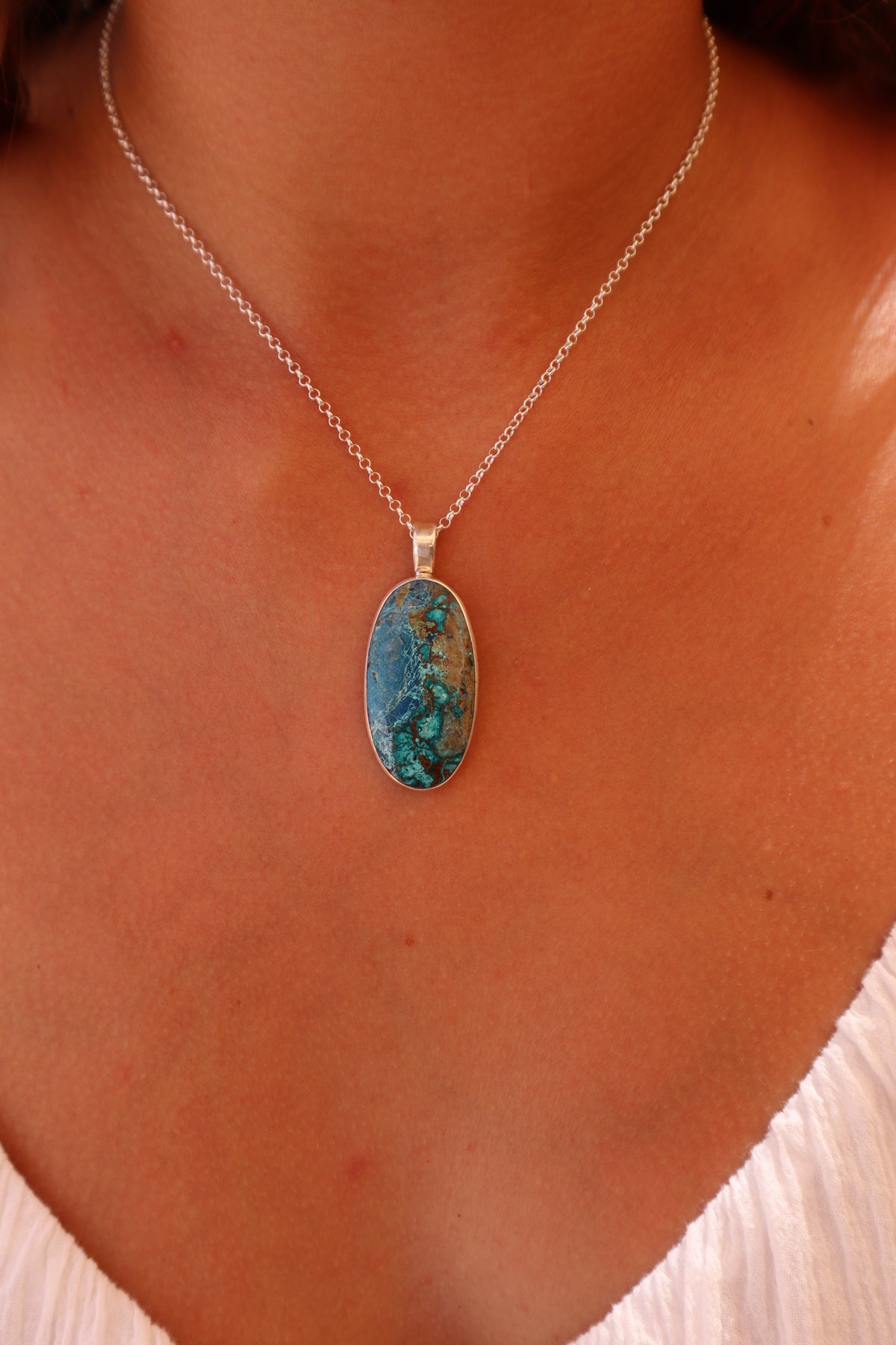 Shattuckite Whaleshark Pendant