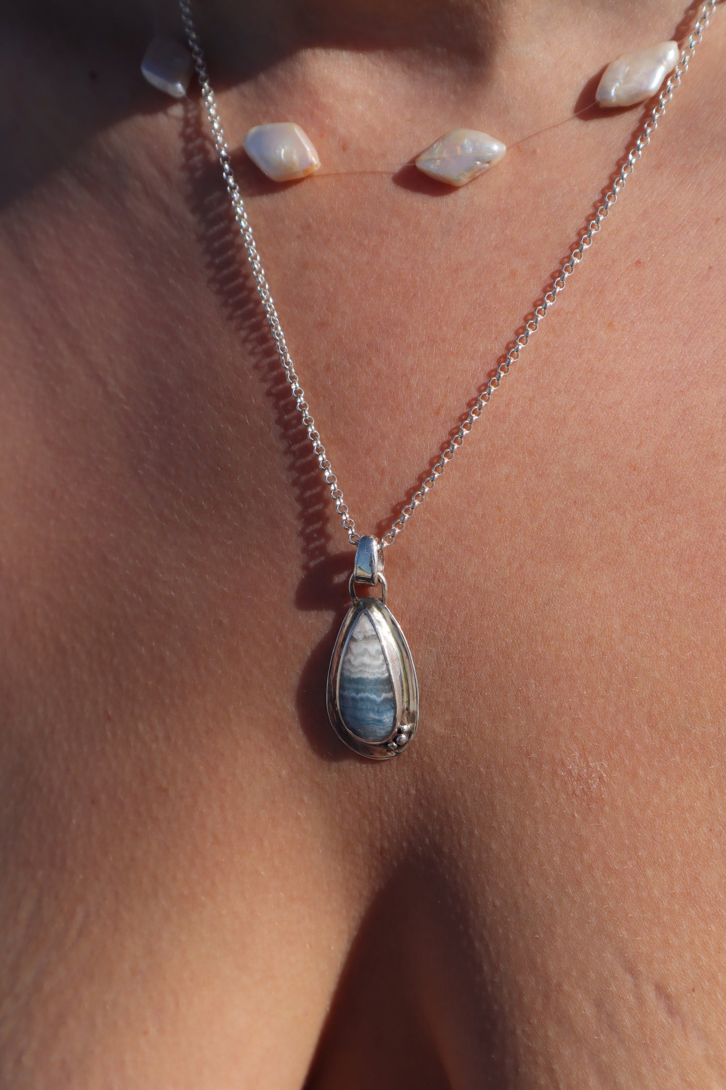 Blue Scheelite Shore Pendant