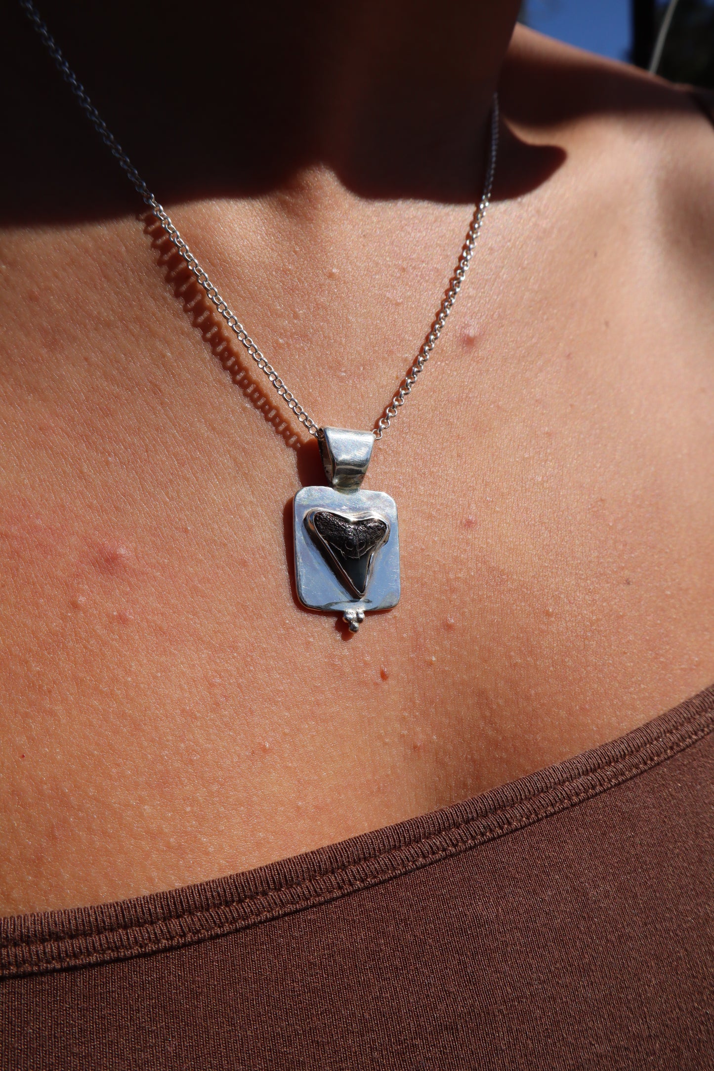 Shark Tooth Frame Pendant