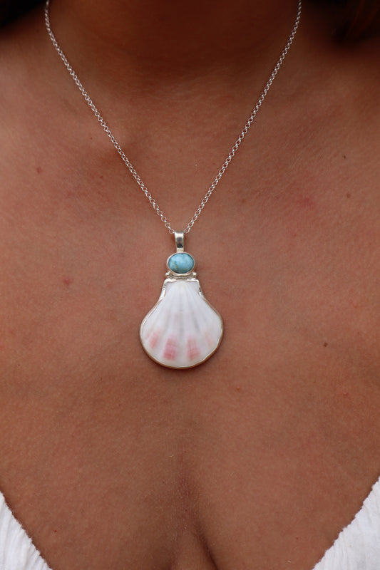 Larimar Sea Fan Pendant
