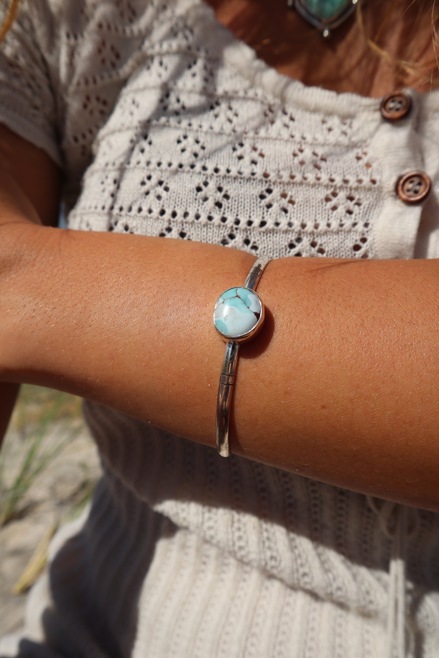 Gobi Desert Turquoise Wanderer Cuff