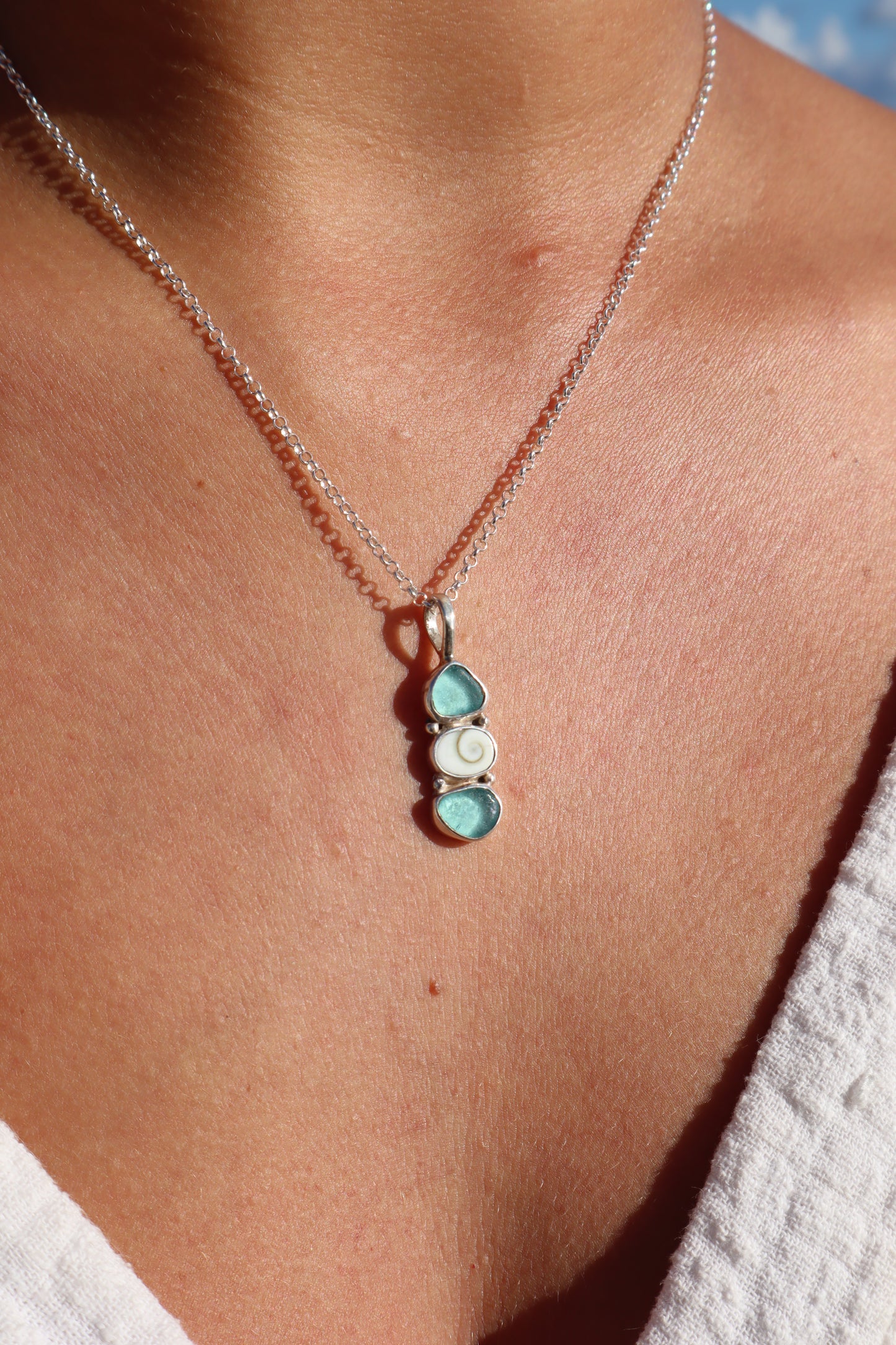 Seaglass Sea Charm Pendant